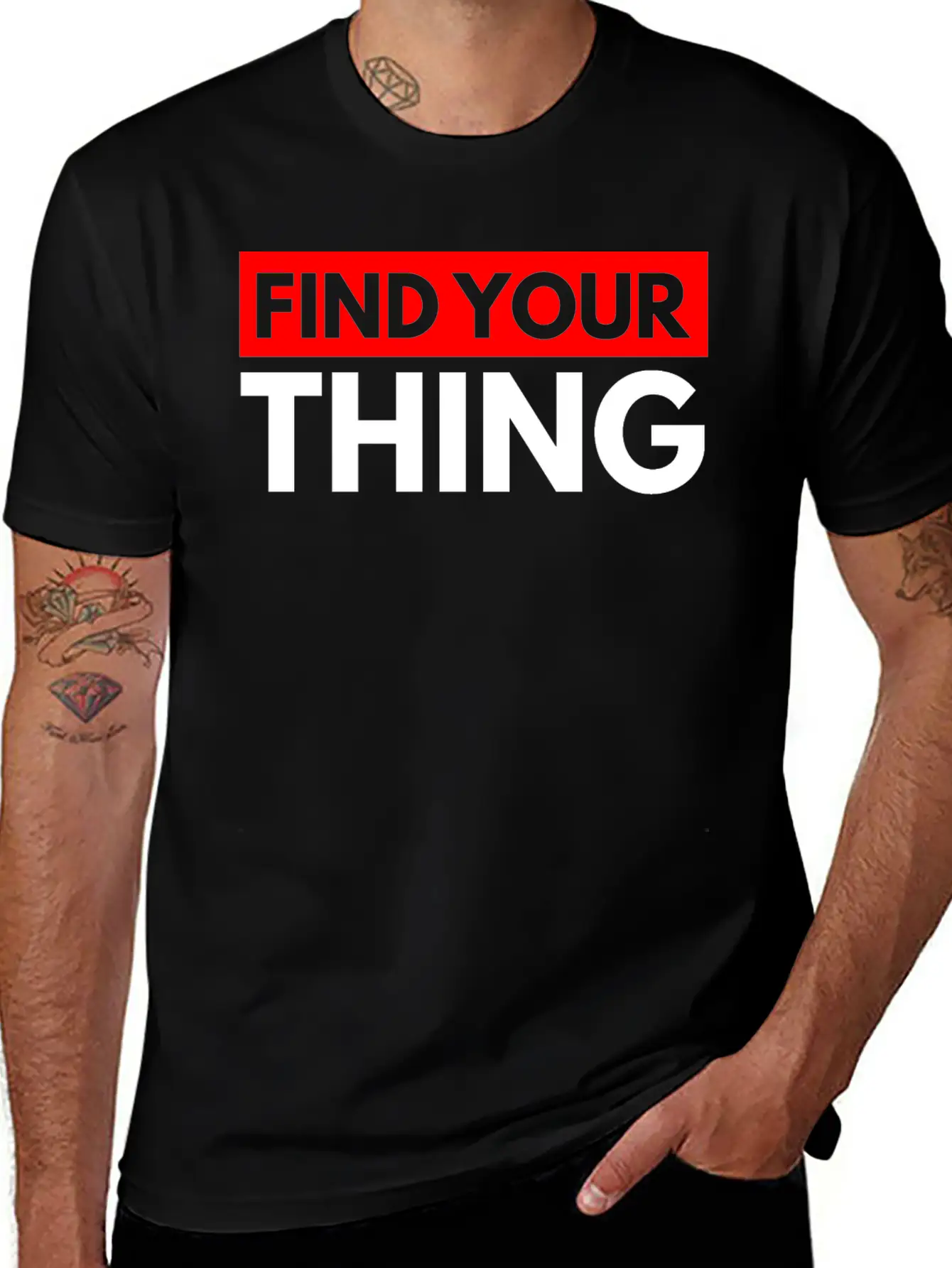 Find Your Thing Classic Fit Graphic Tee For Daily Comfort – Unisex Cotton Shirt