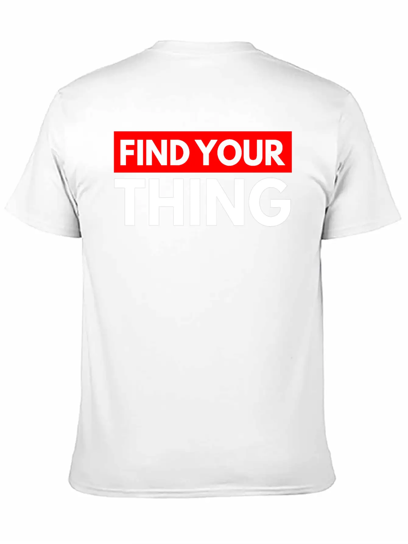Find Your Thing Classic Fit Graphic Tee For Daily Comfort – Unisex Cotton Shirt
