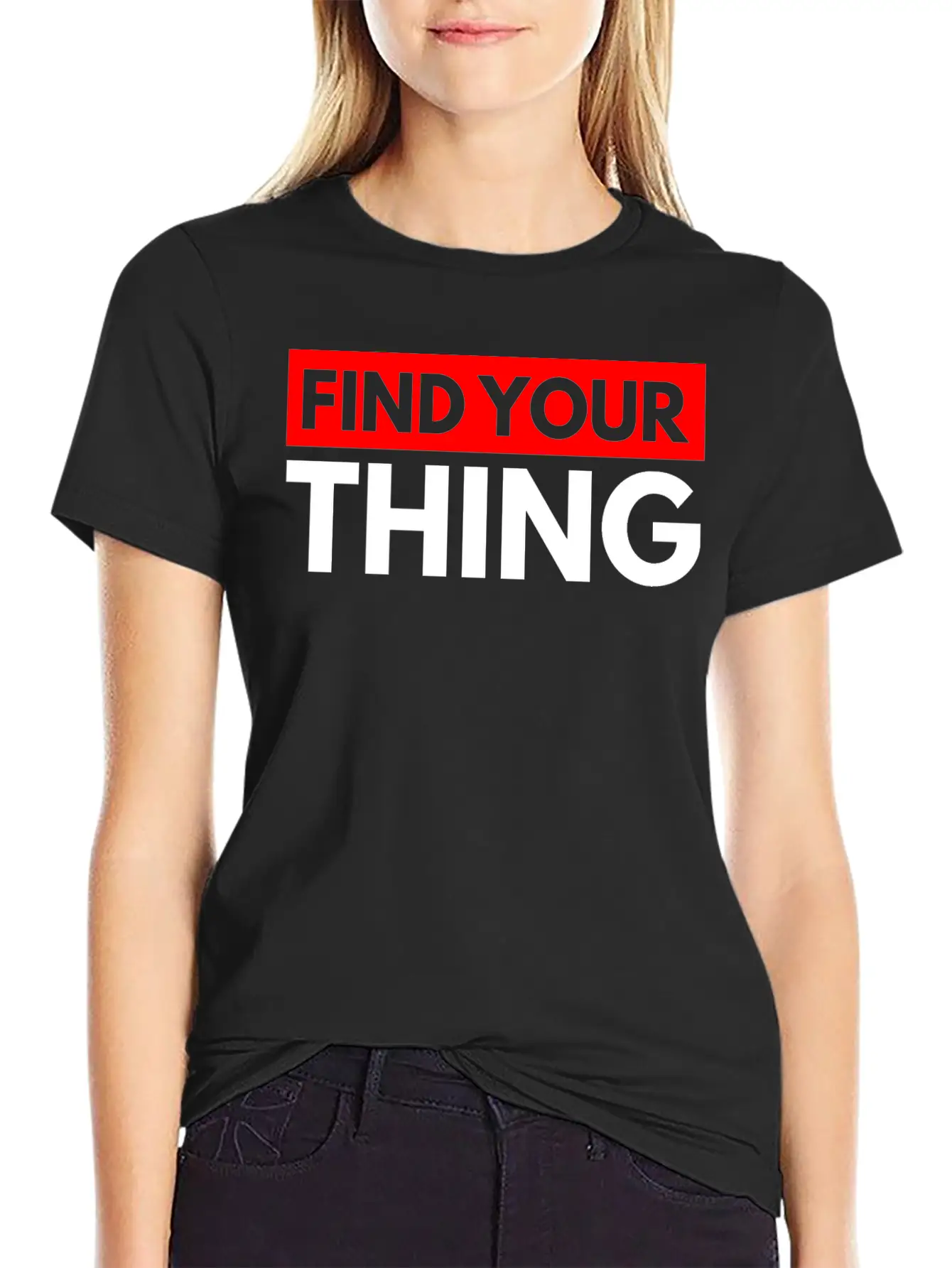 Find Your Thing Classic Fit Graphic Tee For Daily Comfort – Unisex Cotton Shirt
