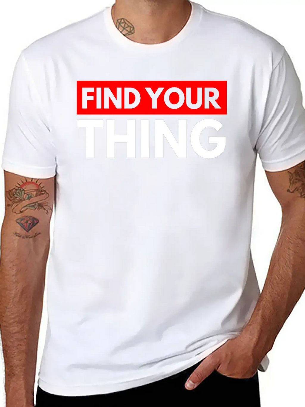 Find Your Thing Classic Fit Graphic Tee For Daily Comfort – Unisex Cotton Shirt