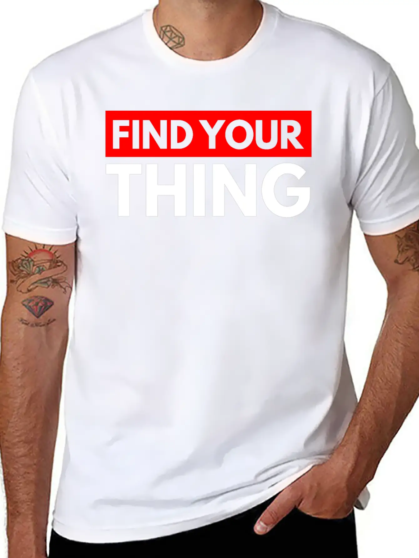 Find Your Thing Classic Fit Graphic Tee For Daily Comfort – Unisex Cotton Shirt