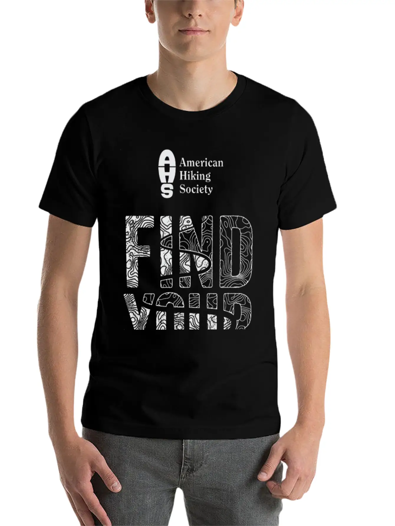 Find Your Trail Topo: National Trails Day Unisex Casual T-Shirt – Clean Design For Daily Comfort