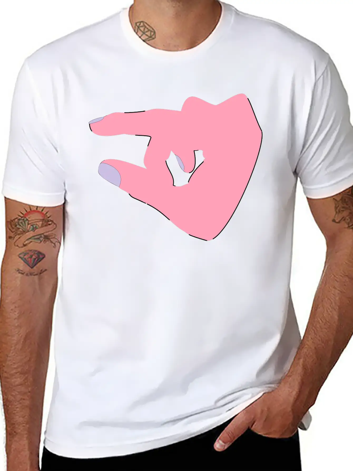 Finger Panning Unisex Casual T-Shirt – Clean Design For Daily Comfort