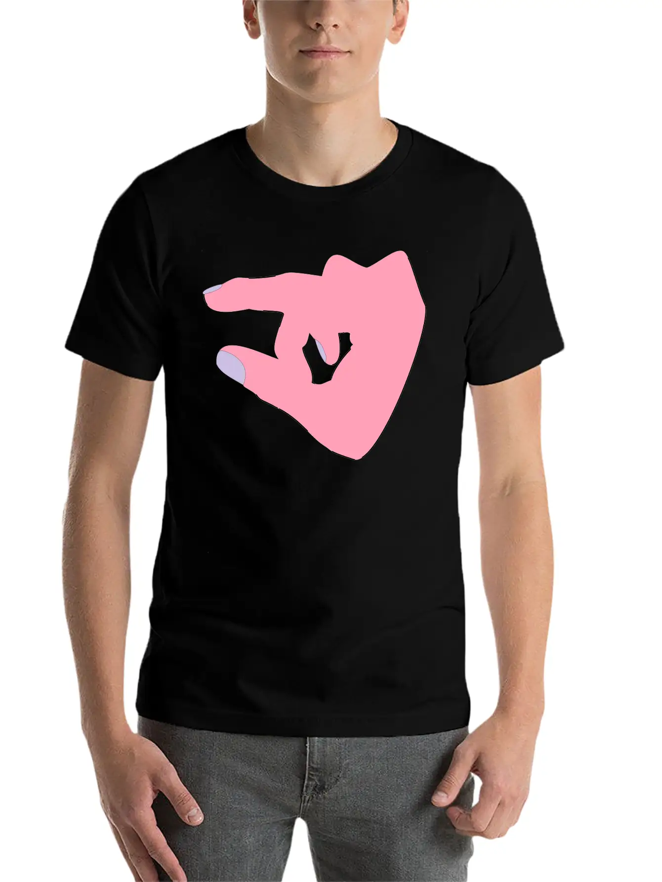 Finger Panning Unisex Casual T-Shirt – Clean Design For Daily Comfort