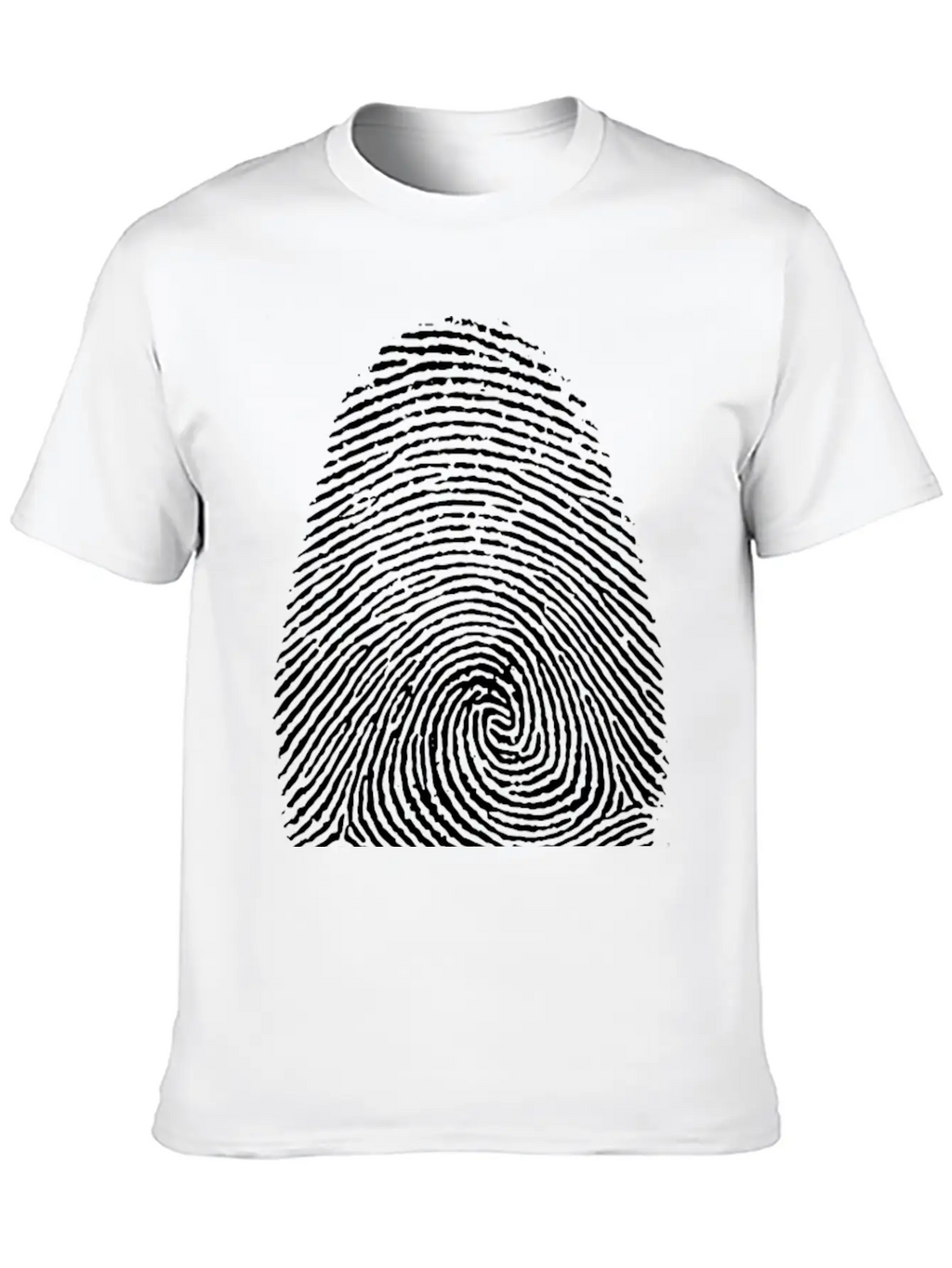 Fingerprint Unisex Short Sleeve Soft Cotton T-Shirt – Casual Everyday Wear