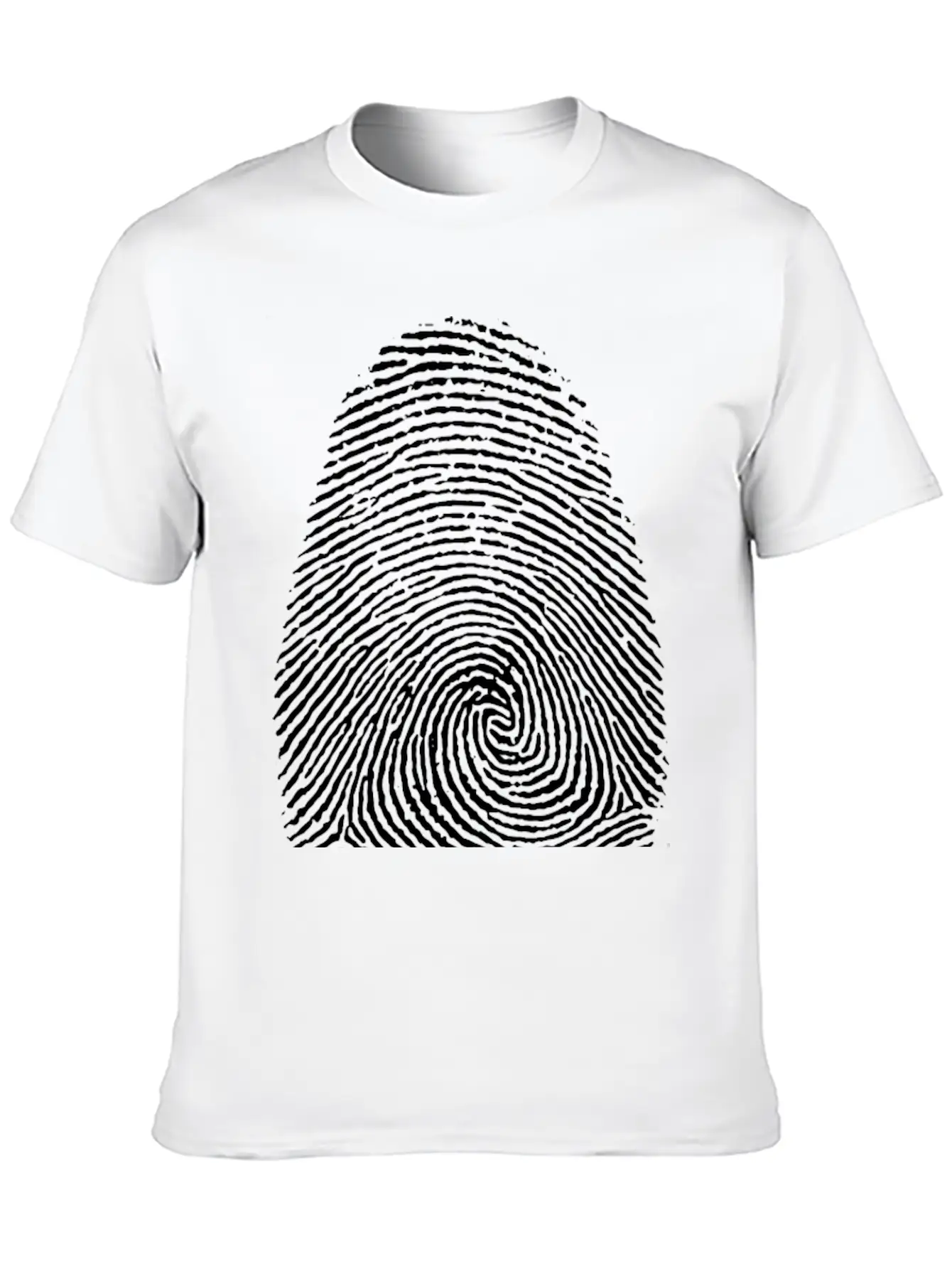 Fingerprint Unisex Short Sleeve Soft Cotton T-Shirt – Casual Everyday Wear