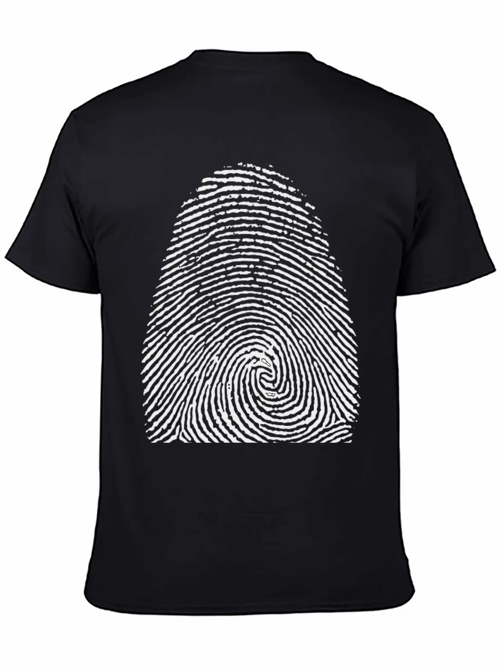 Fingerprint Unisex Short Sleeve Soft Cotton T-Shirt – Casual Everyday Wear
