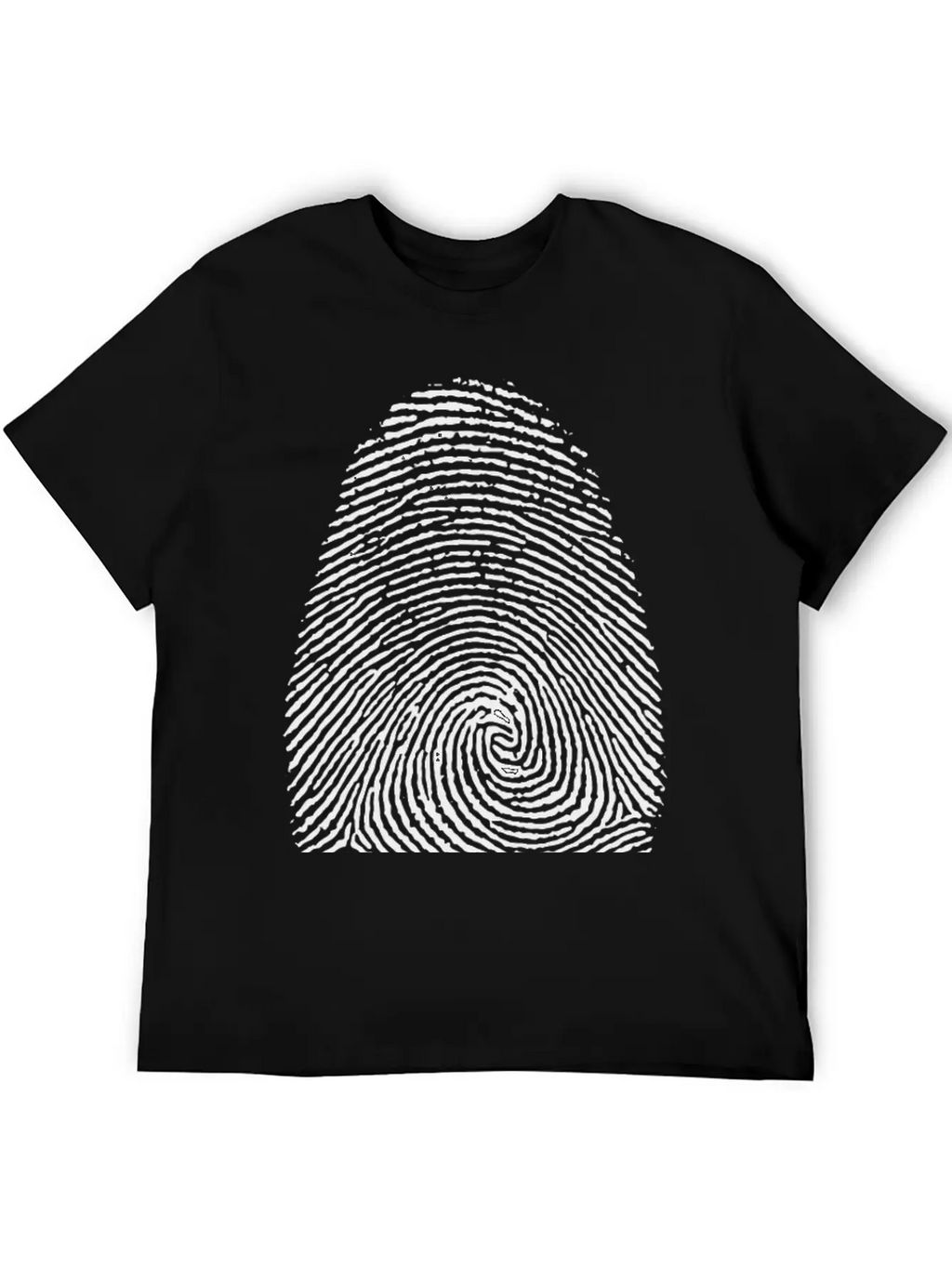 Fingerprint Unisex Short Sleeve Soft Cotton T-Shirt – Casual Everyday Wear