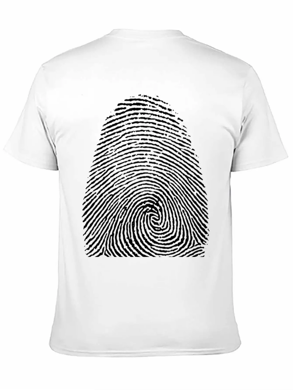 Fingerprint Unisex Short Sleeve Soft Cotton T-Shirt – Casual Everyday Wear