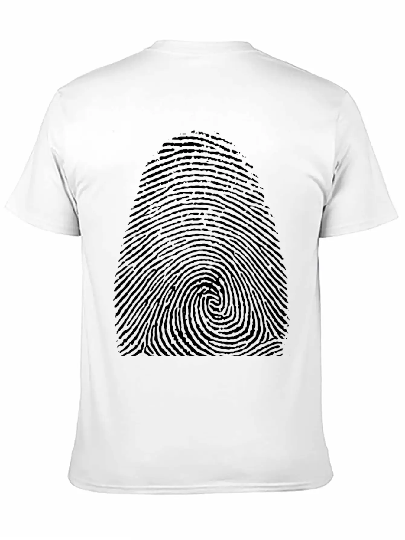 Fingerprint Unisex Short Sleeve Soft Cotton T-Shirt – Casual Everyday Wear