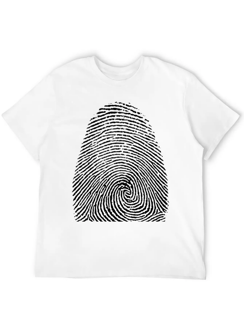 Fingerprint Unisex Short Sleeve Soft Cotton T-Shirt – Casual Everyday Wear