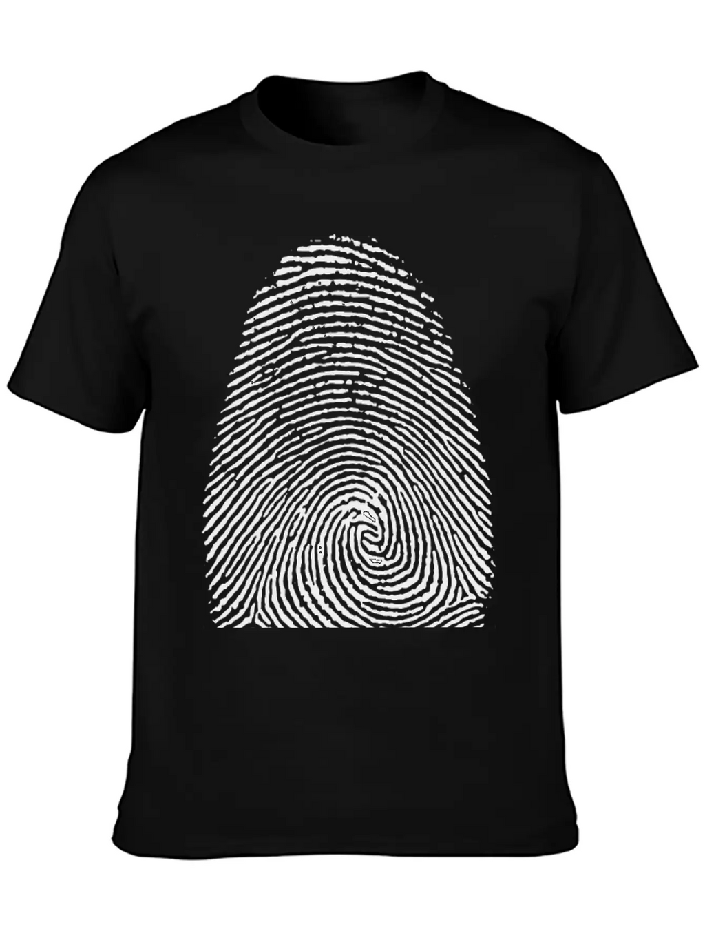 Fingerprint Unisex Short Sleeve Soft Cotton T-Shirt – Casual Everyday Wear