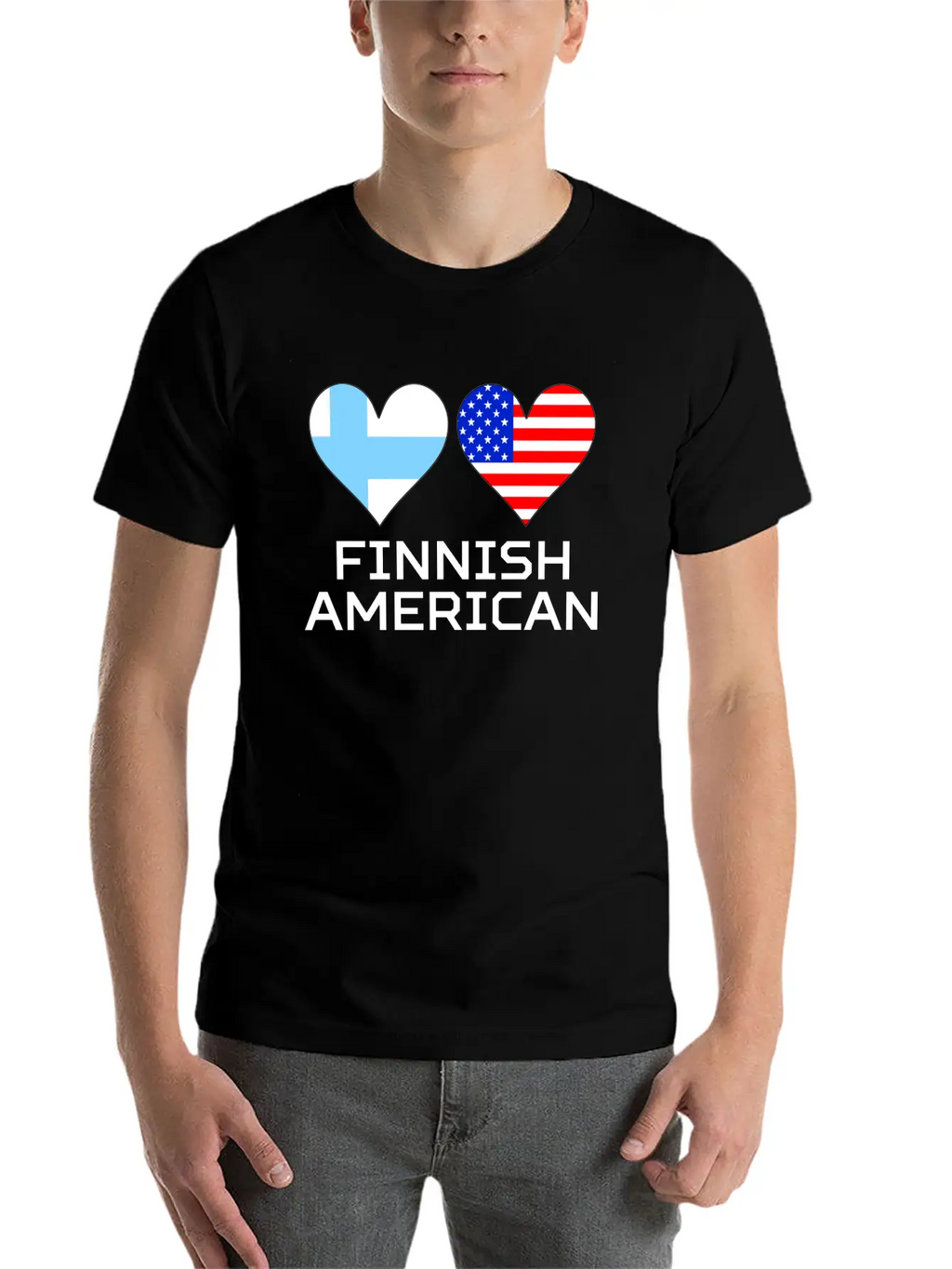 Finnish American Hearts Essential Cotton Tee For Daily Outfits – Unisex Style