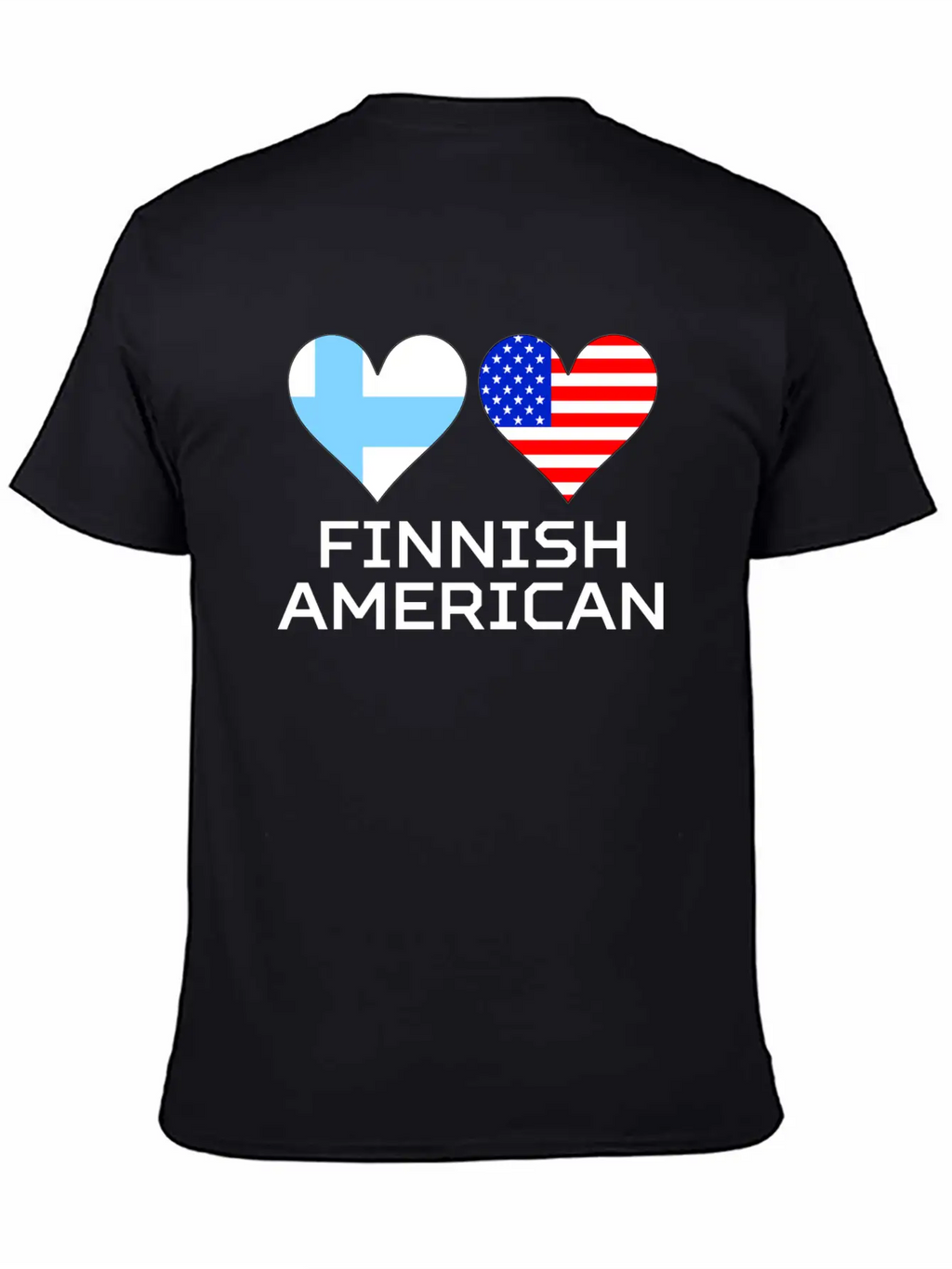 Finnish American Hearts Essential Cotton Tee For Daily Outfits – Unisex Style