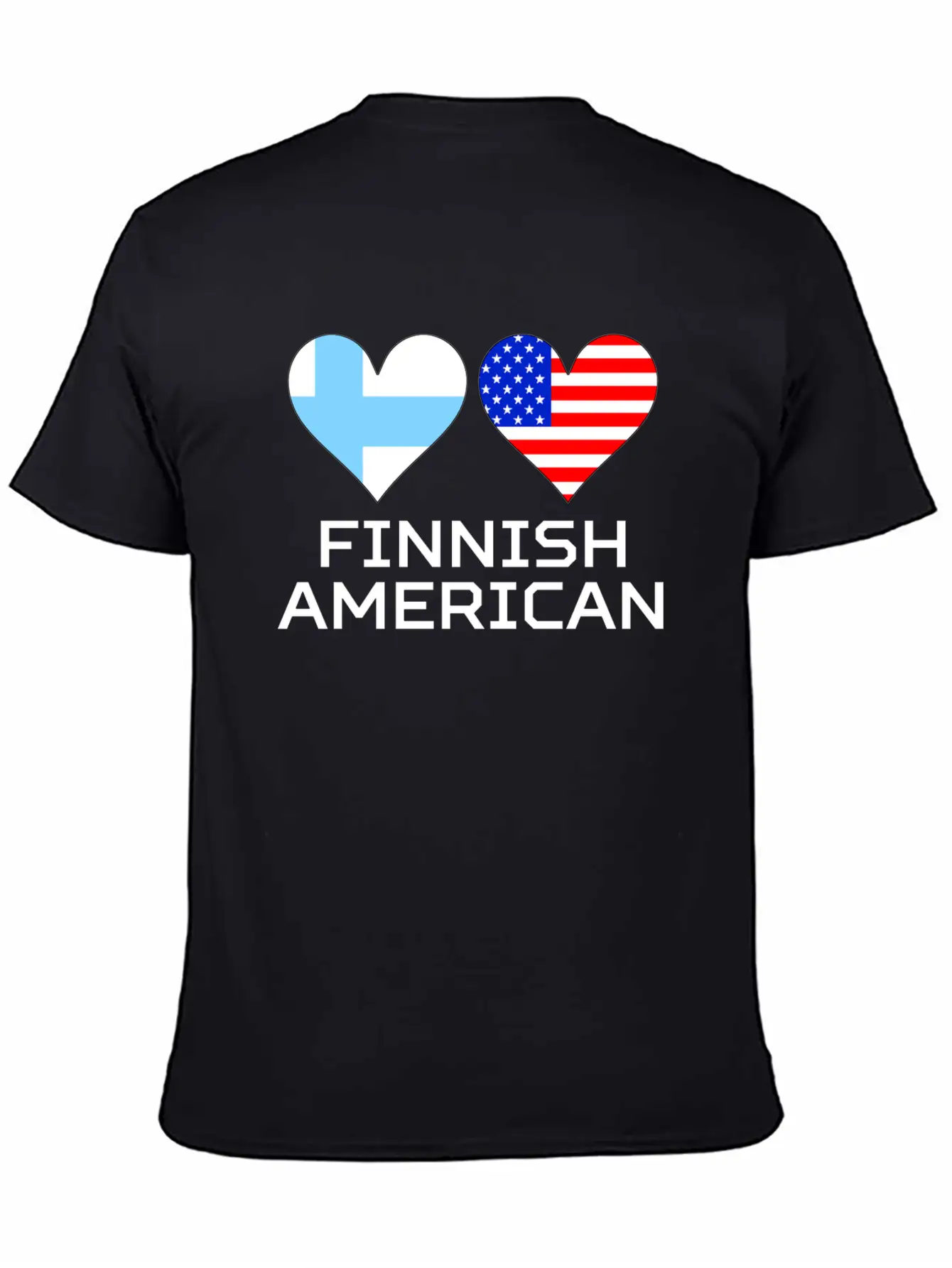 Finnish American Hearts Essential Cotton Tee For Daily Outfits – Unisex Style