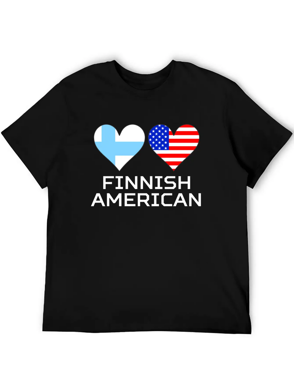 Finnish American Hearts Essential Cotton Tee For Daily Outfits – Unisex Style