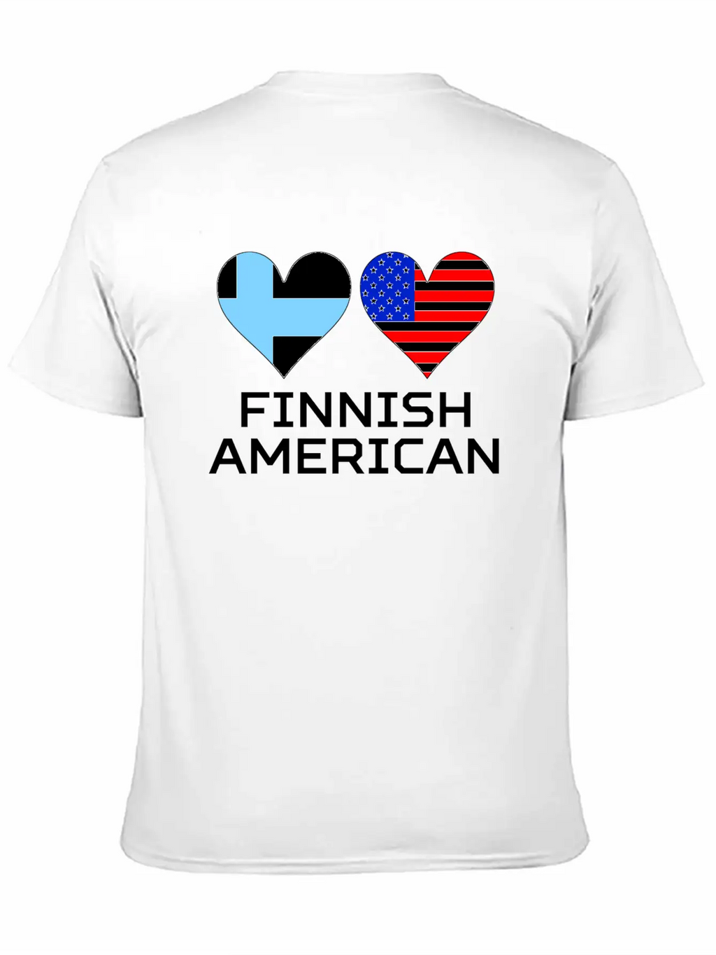 Finnish American Hearts Essential Cotton Tee For Daily Outfits – Unisex Style