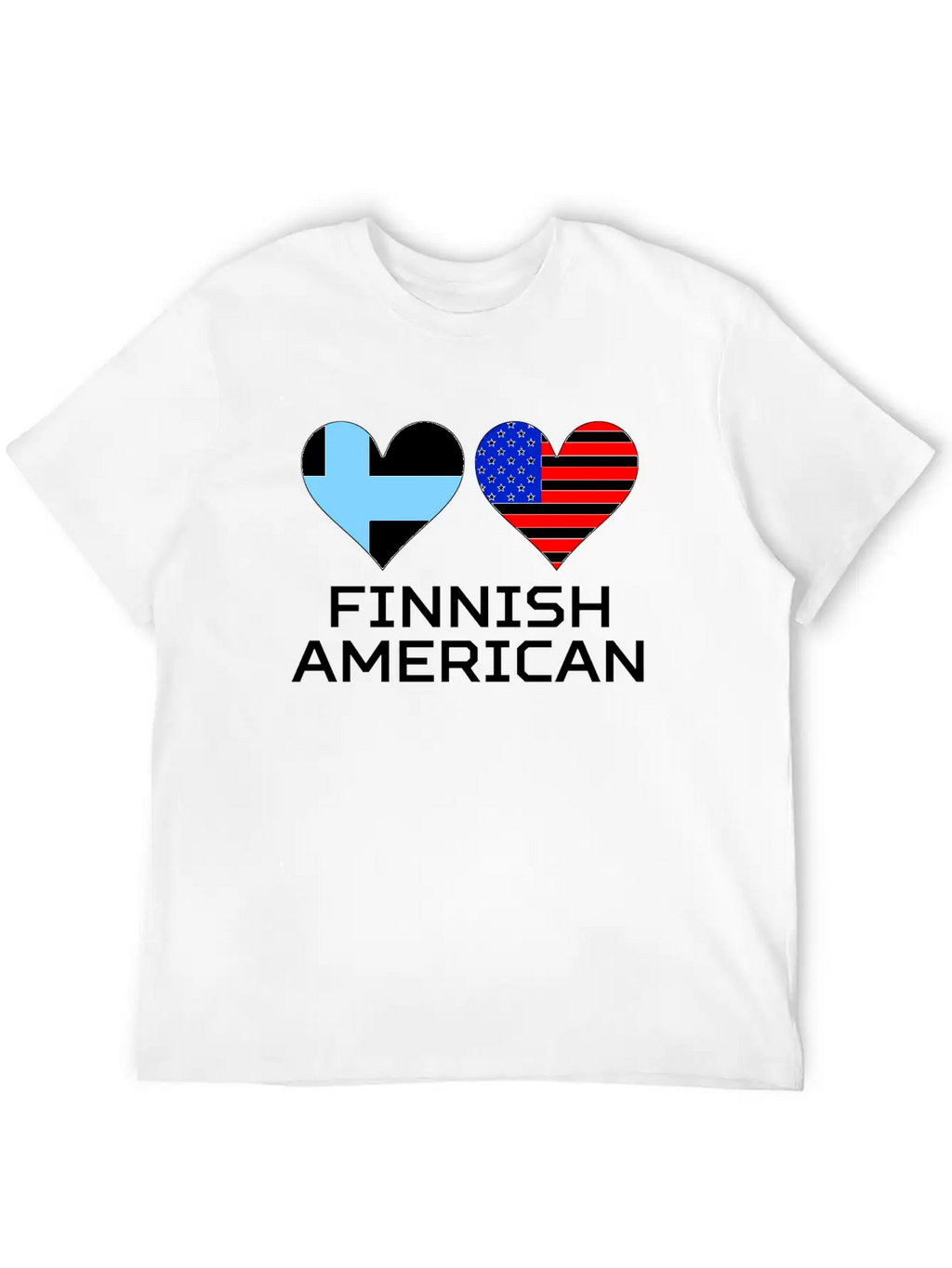 Finnish American Hearts Essential Cotton Tee For Daily Outfits – Unisex Style