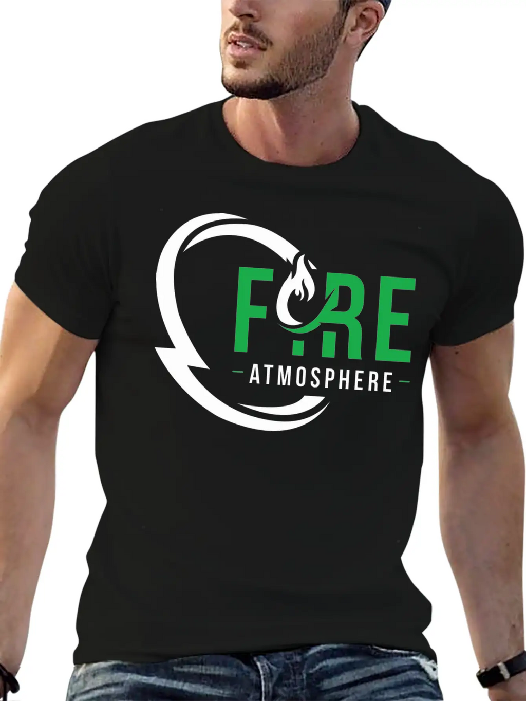 Fire Atmosphere Unisex Casual T-Shirt – Clean Design For Daily Comfort