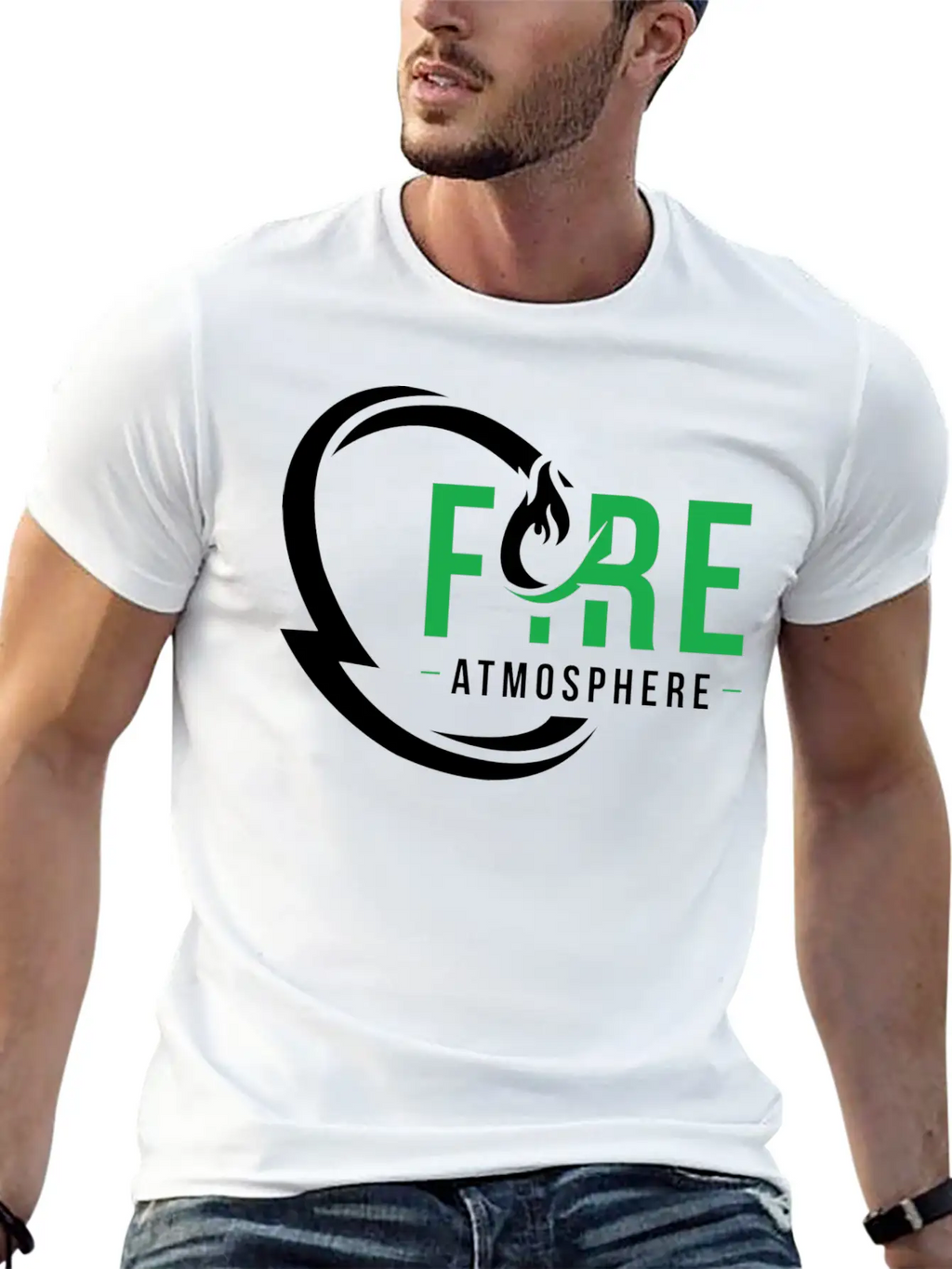 Fire Atmosphere Unisex Casual T-Shirt – Clean Design For Daily Comfort