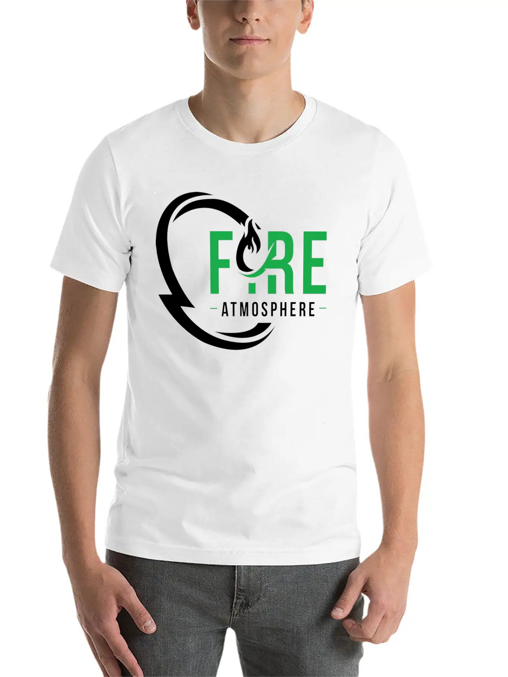 Fire Atmosphere Unisex Casual T-Shirt – Clean Design For Daily Comfort