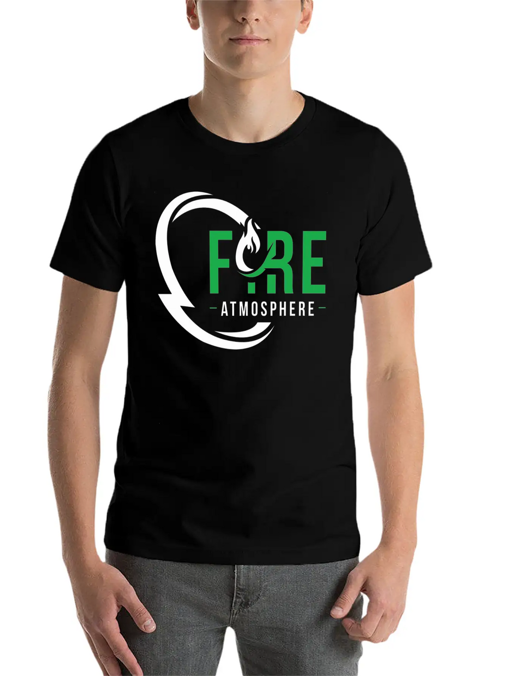 Fire Atmosphere Unisex Casual T-Shirt – Clean Design For Daily Comfort