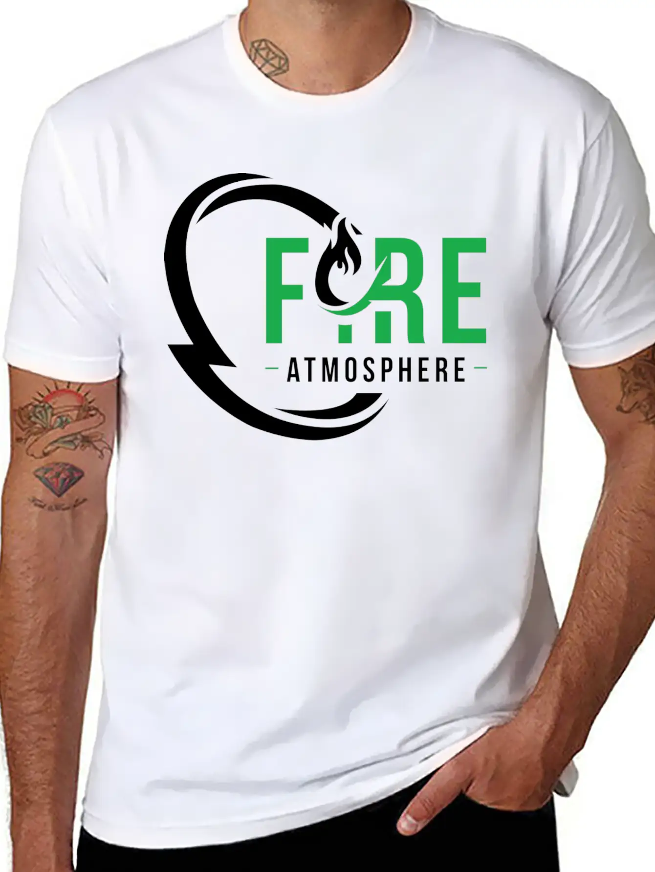 Fire Atmosphere Unisex Casual T-Shirt – Clean Design For Daily Comfort