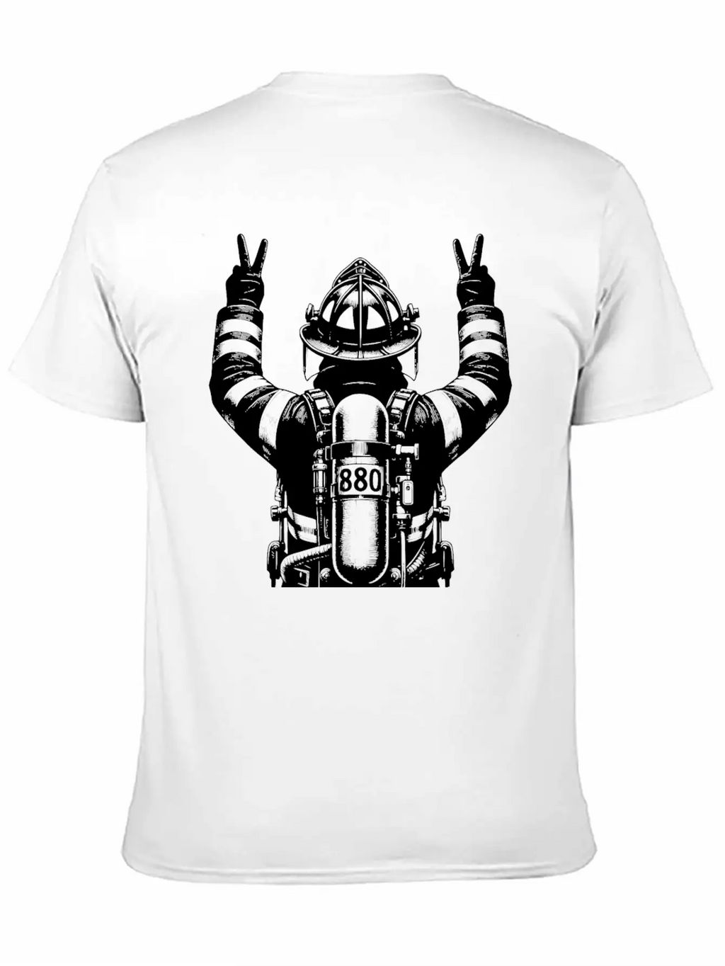 Fire Brigade Volunteer Fire Brigade Gift Unisex Short Sleeve Soft Cotton T-Shirt – Casual Everyday Wear