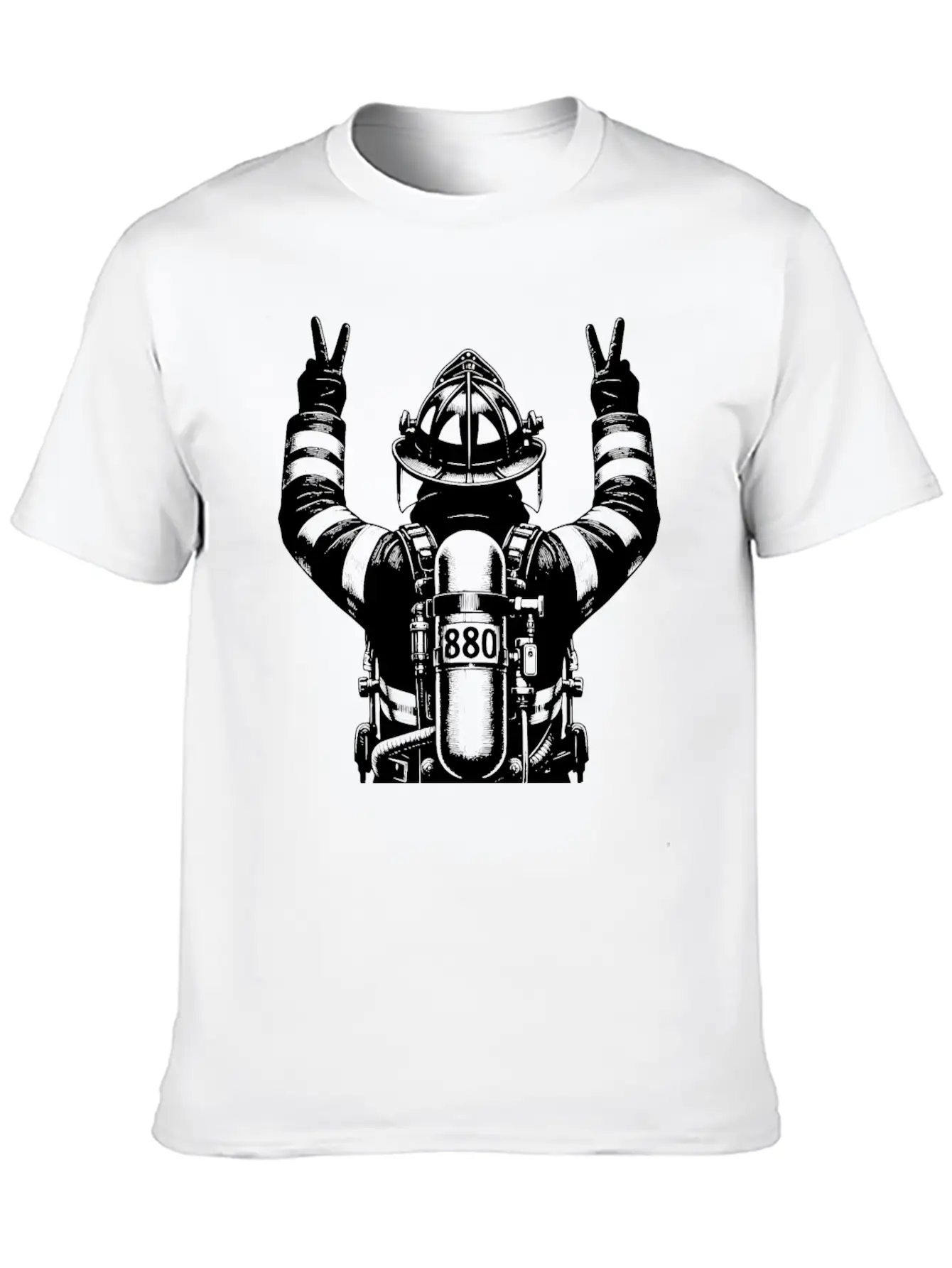 Fire Brigade Volunteer Fire Brigade Gift Unisex Short Sleeve Soft Cotton T-Shirt – Casual Everyday Wear
