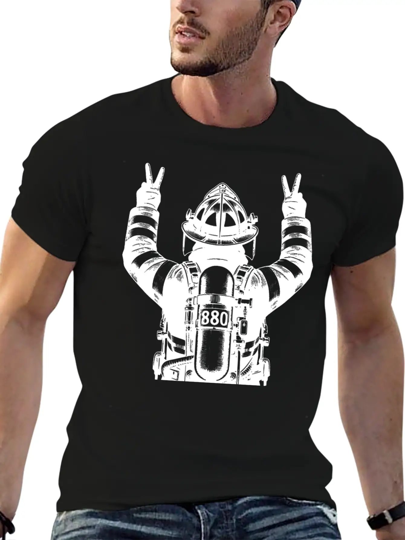 Fire Brigade Volunteer Fire Brigade Gift Unisex Short Sleeve Soft Cotton T-Shirt – Casual Everyday Wear