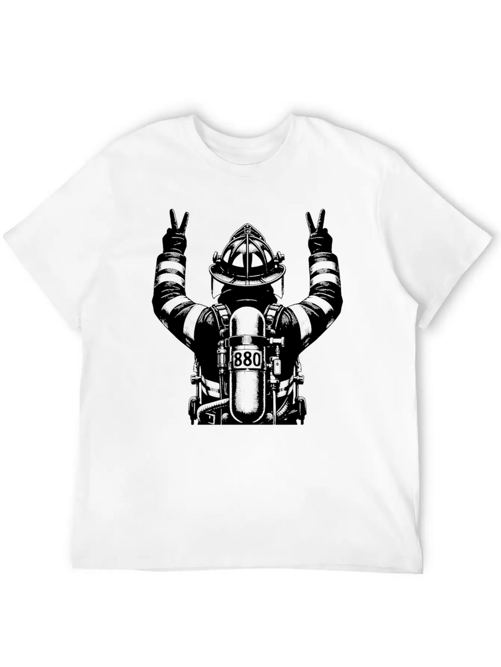 Fire Brigade Volunteer Fire Brigade Gift Unisex Short Sleeve Soft Cotton T-Shirt – Casual Everyday Wear