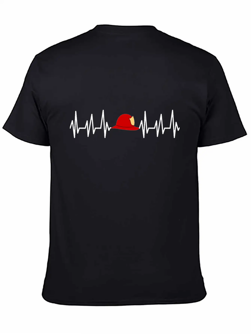 Fire Brigade Volunteer Fire Truck Flashing Unisex Short Sleeve Soft Cotton T-Shirt – Casual Everyday Wear
