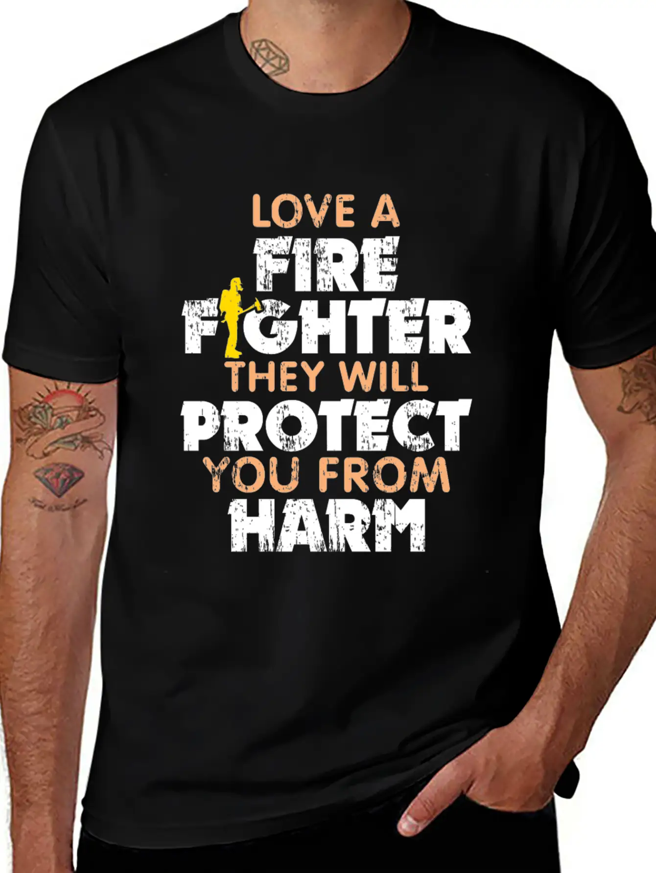 Fire Department Gift Fire Woman Casual Graphic T-Shirt – Simple And Comfortable Daily Wear