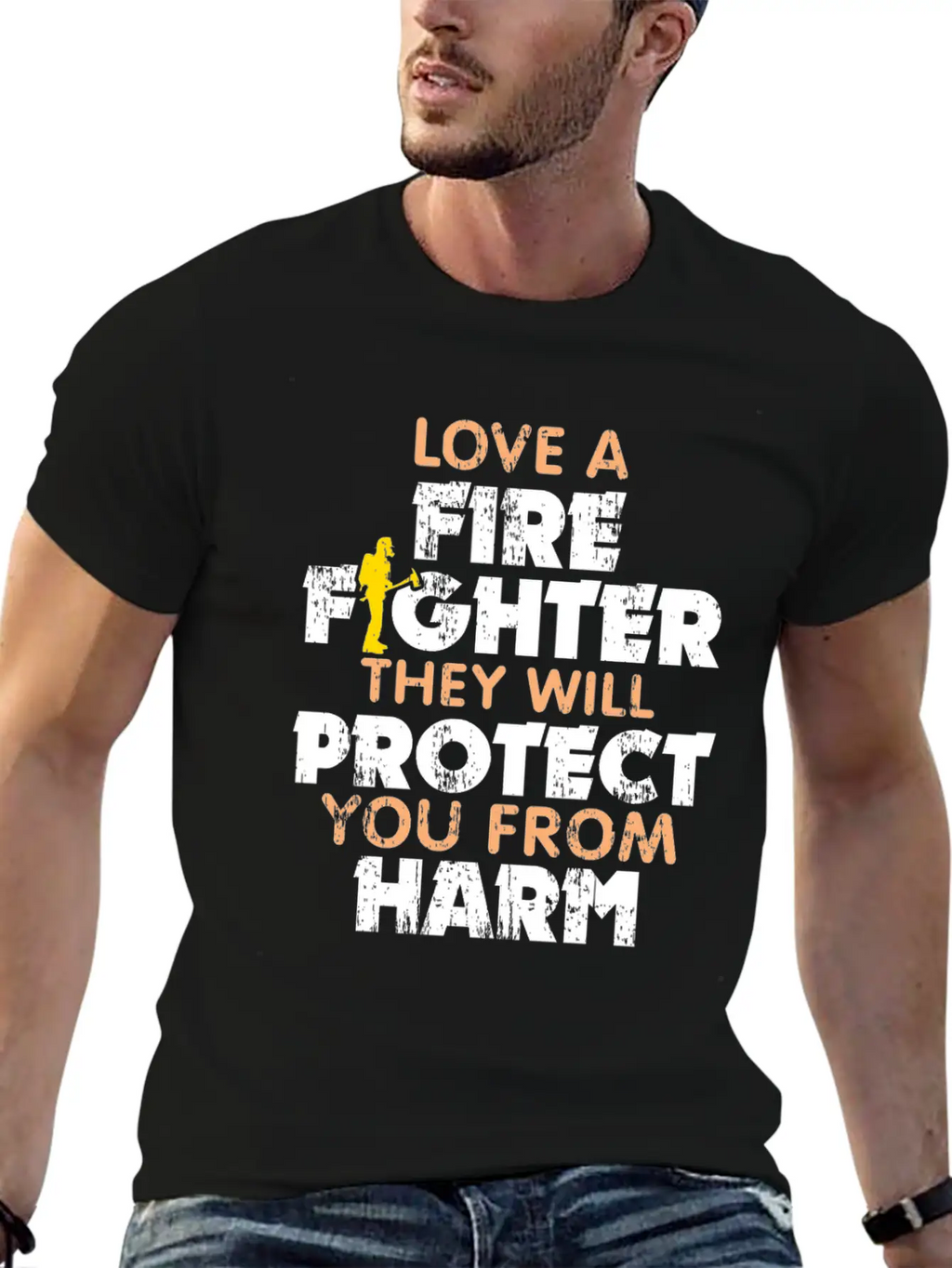 Fire Department Gift Fire Woman Casual Graphic T-Shirt – Simple And Comfortable Daily Wear