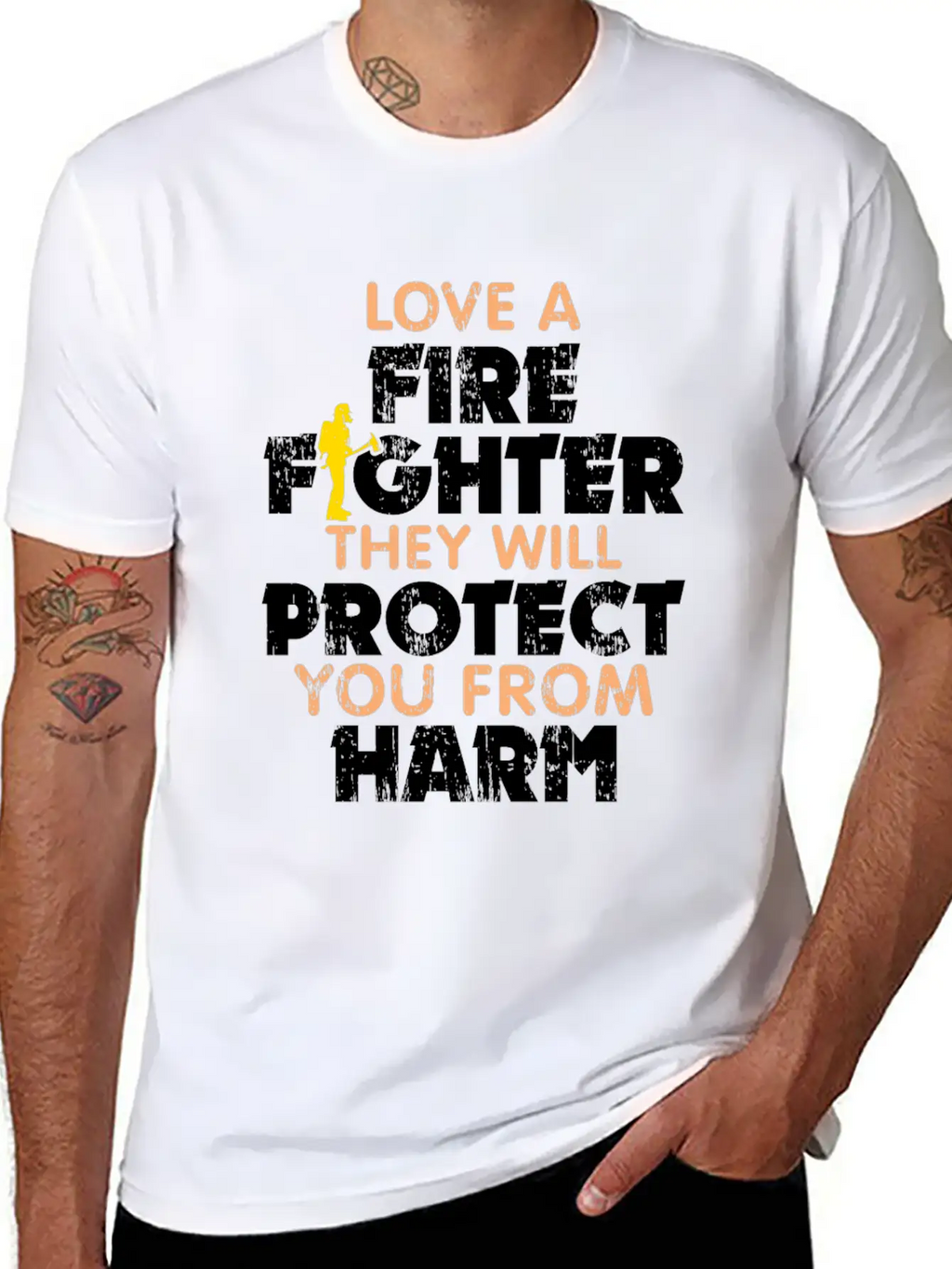 Fire Department Gift Fire Woman Casual Graphic T-Shirt – Simple And Comfortable Daily Wear