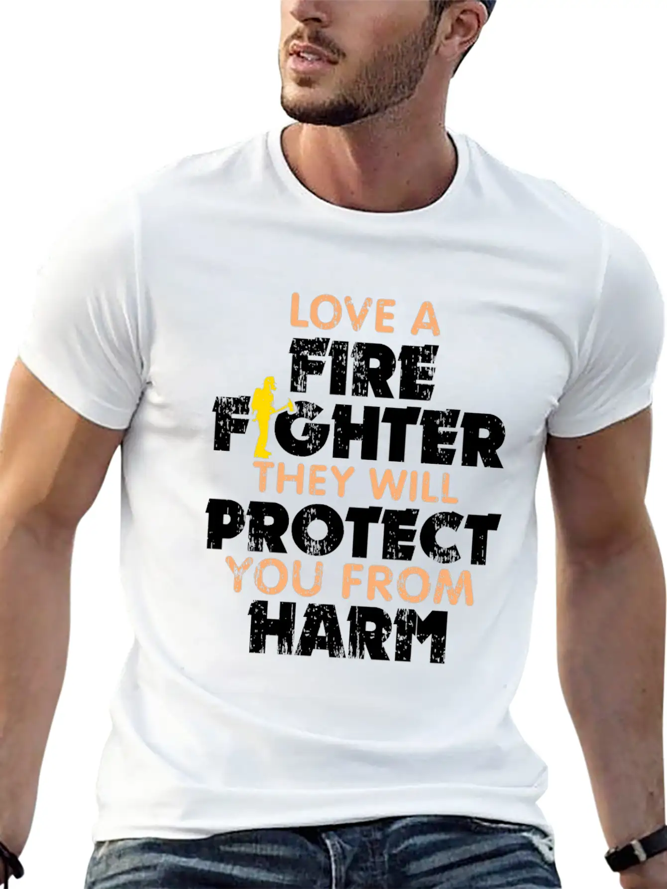 Fire Department Gift Fire Woman Casual Graphic T-Shirt – Simple And Comfortable Daily Wear
