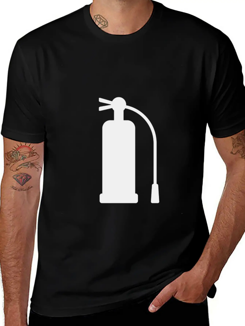 Fire Extinguisher Unisex Casual T-Shirt – Clean Design For Daily Comfort