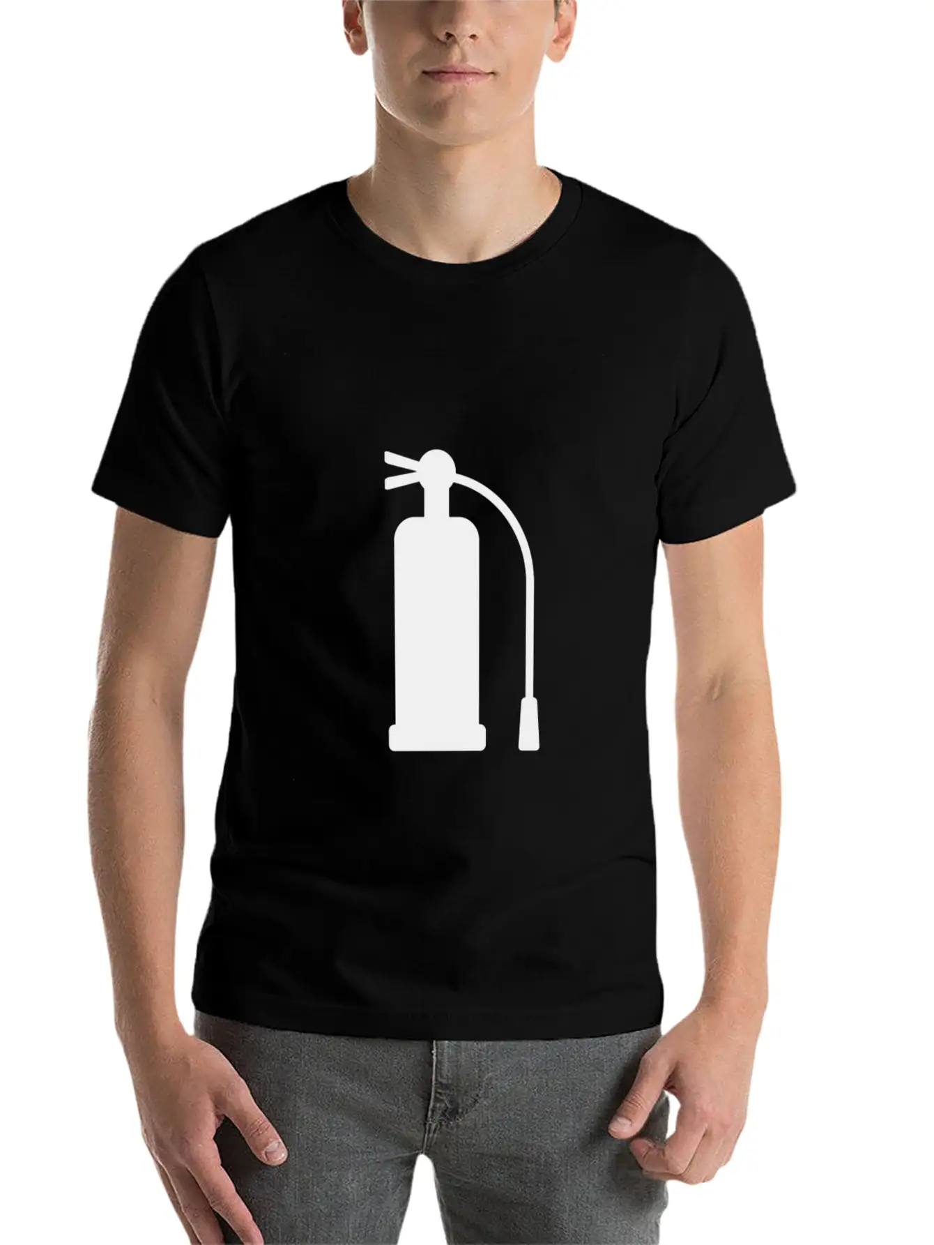 Fire Extinguisher Unisex Casual T-Shirt – Clean Design For Daily Comfort