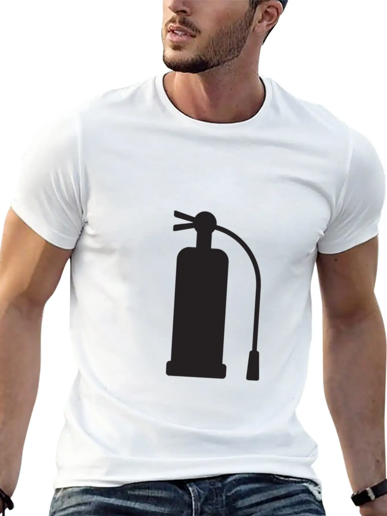 Fire Extinguisher Unisex Casual T-Shirt – Clean Design For Daily Comfort