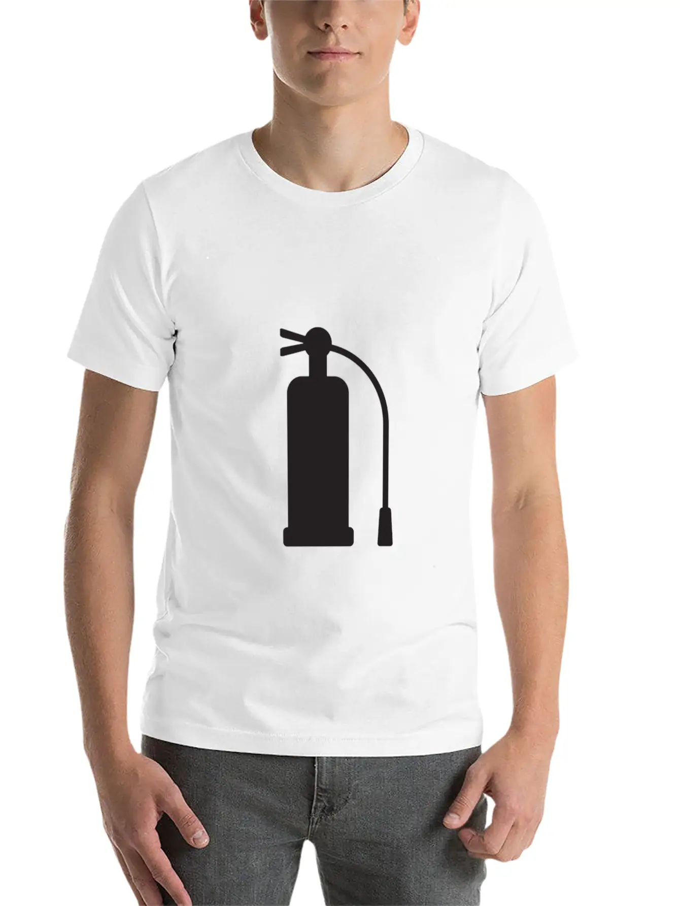 Fire Extinguisher Unisex Casual T-Shirt – Clean Design For Daily Comfort