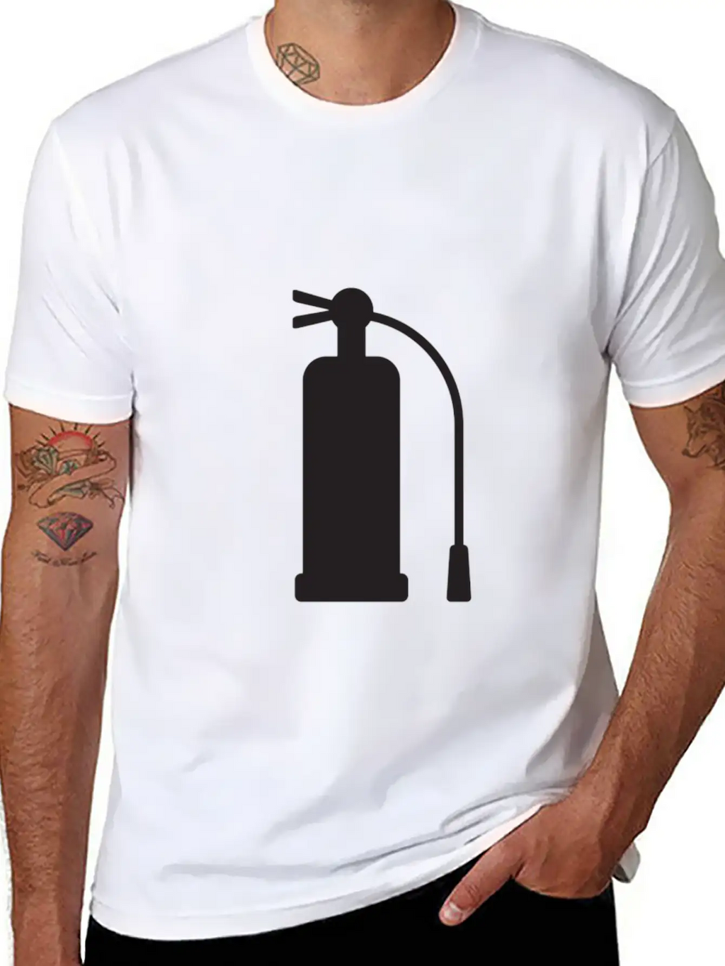 Fire Extinguisher Unisex Casual T-Shirt – Clean Design For Daily Comfort