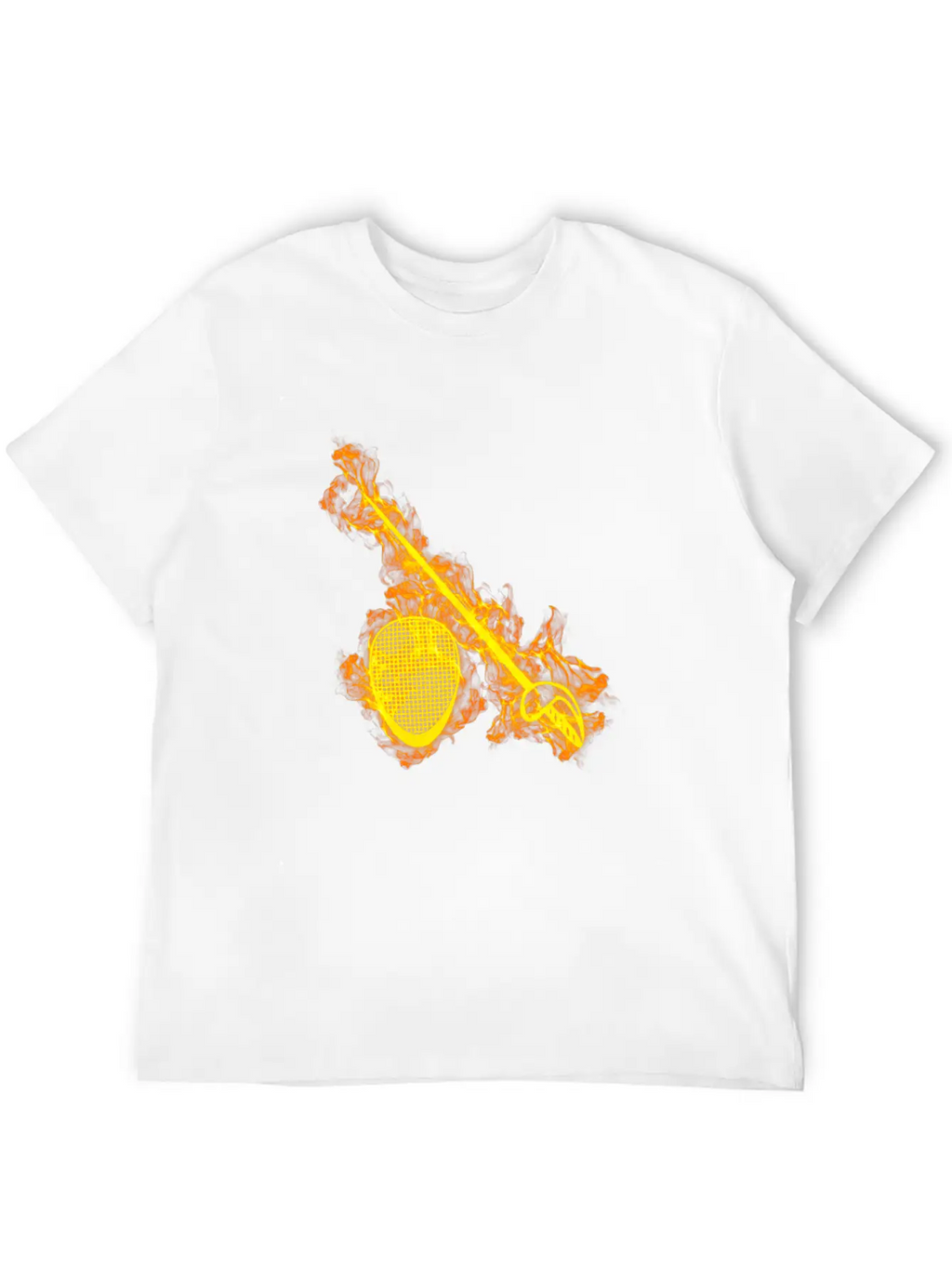 Fire Fencing Flames Sword Fencer Classic Fit Graphic Tee For Daily Comfort – Unisex Cotton Shirt