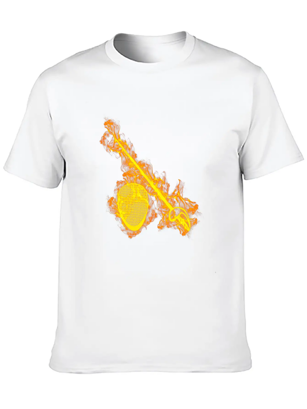 Fire Fencing Flames Sword Fencer Classic Fit Graphic Tee For Daily Comfort – Unisex Cotton Shirt
