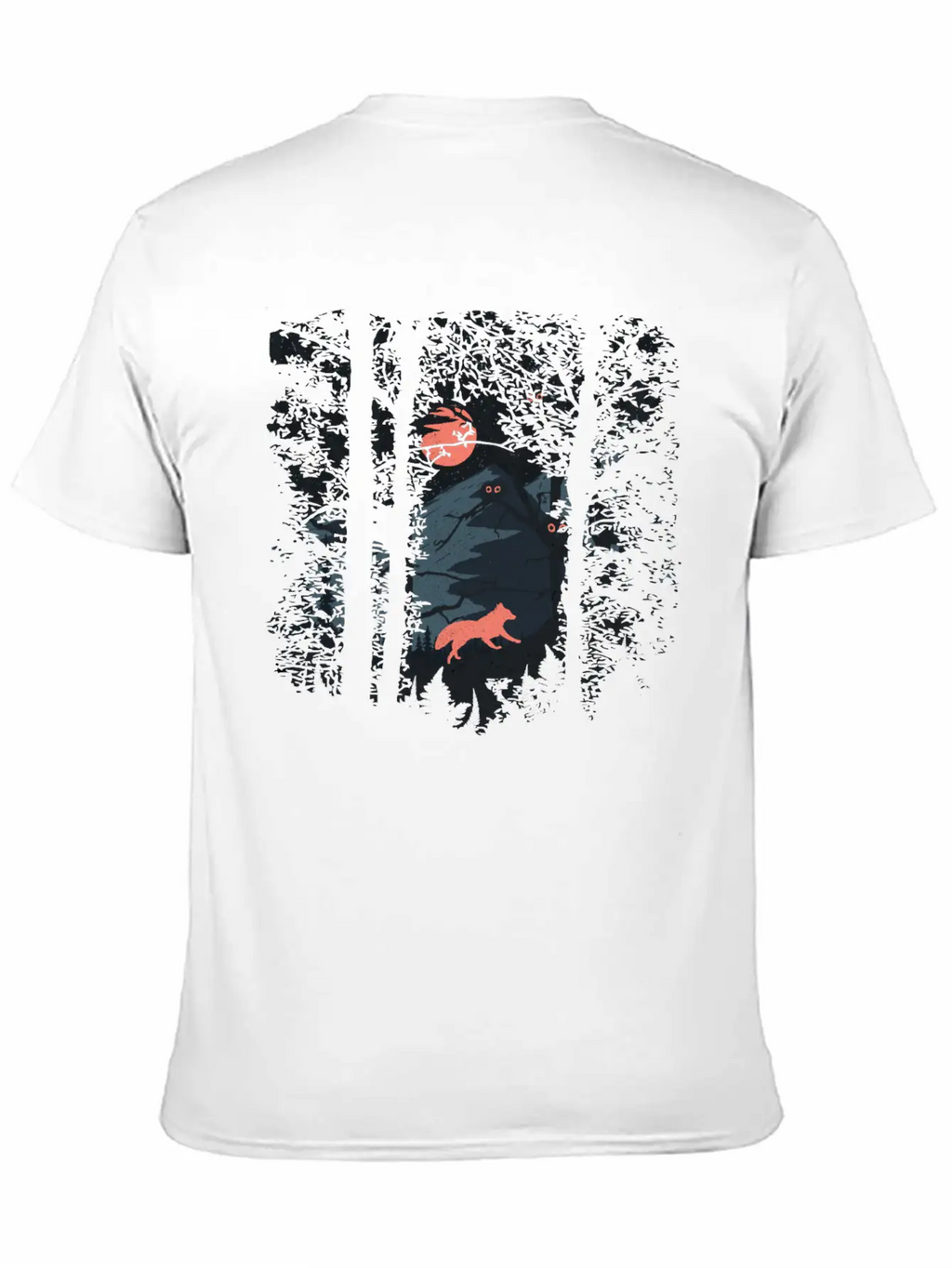 Fire Fox And Owls Breathable Soft Cotton T-Shirt – Timeless Casual Look
