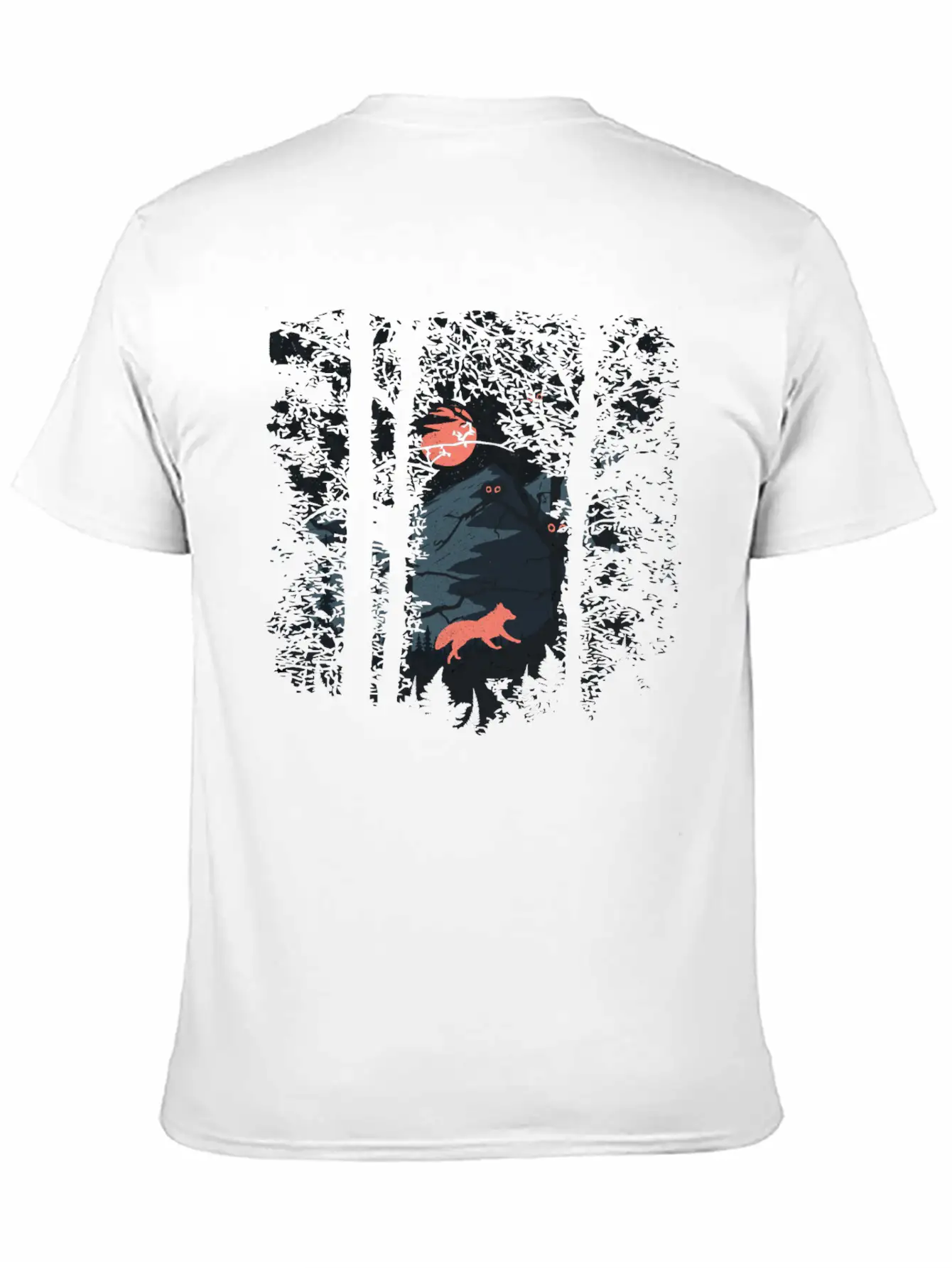 Fire Fox And Owls Breathable Soft Cotton T-Shirt – Timeless Casual Look