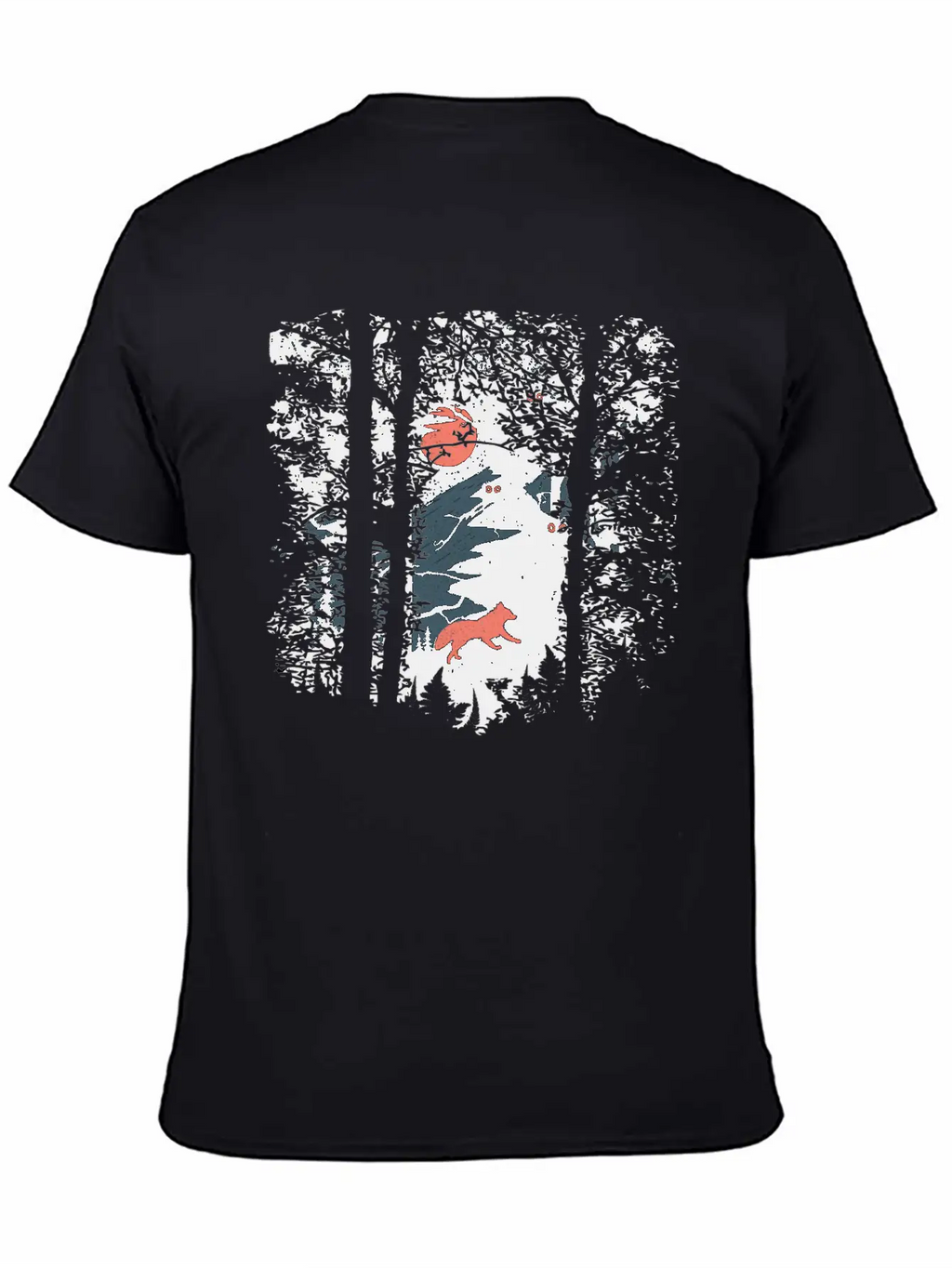 Fire Fox And Owls Breathable Soft Cotton T-Shirt – Timeless Casual Look
