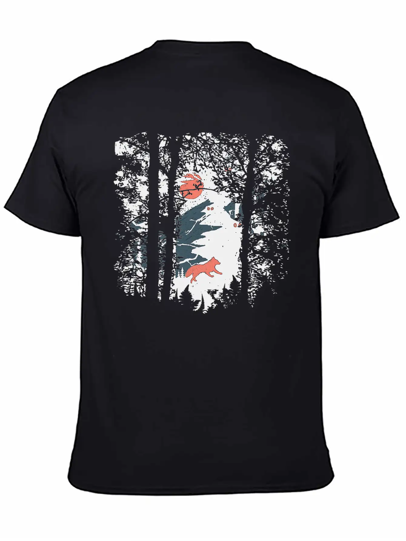 Fire Fox And Owls Breathable Soft Cotton T-Shirt – Timeless Casual Look