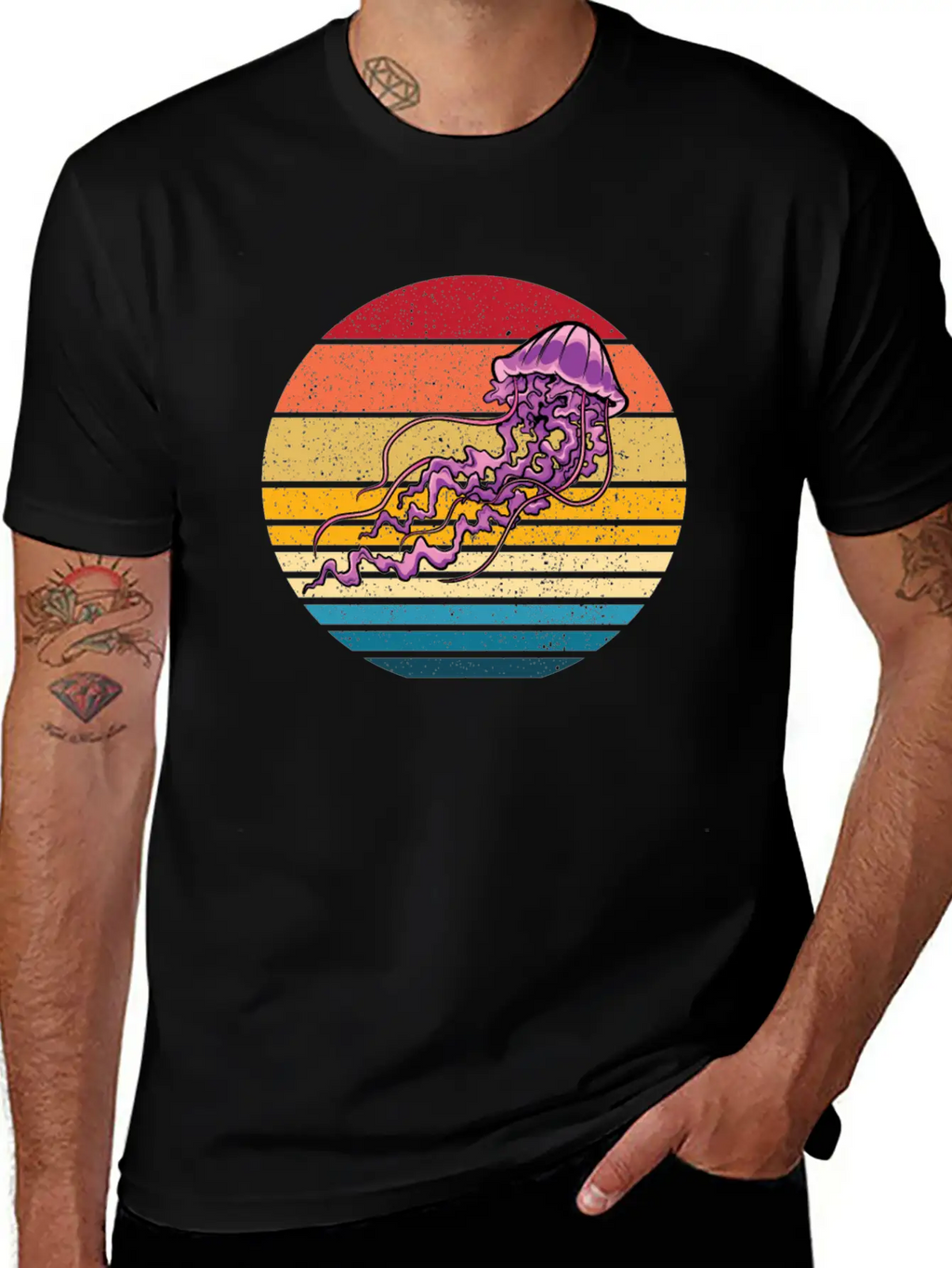 Fire Jellyfish Stylish Everyday T-Shirt – Unisex Basic Cotton Tee