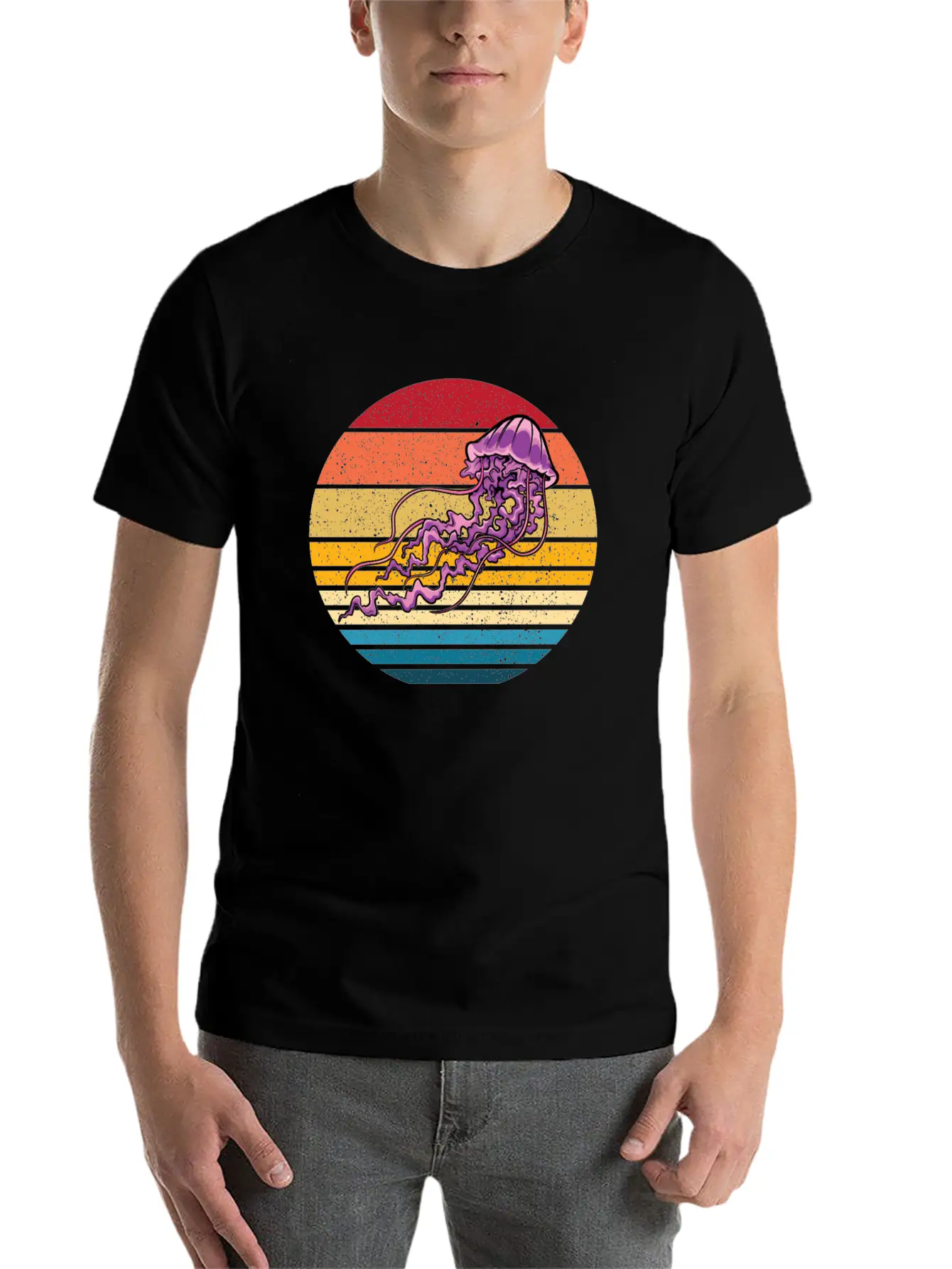 Fire Jellyfish Stylish Everyday T-Shirt – Unisex Basic Cotton Tee