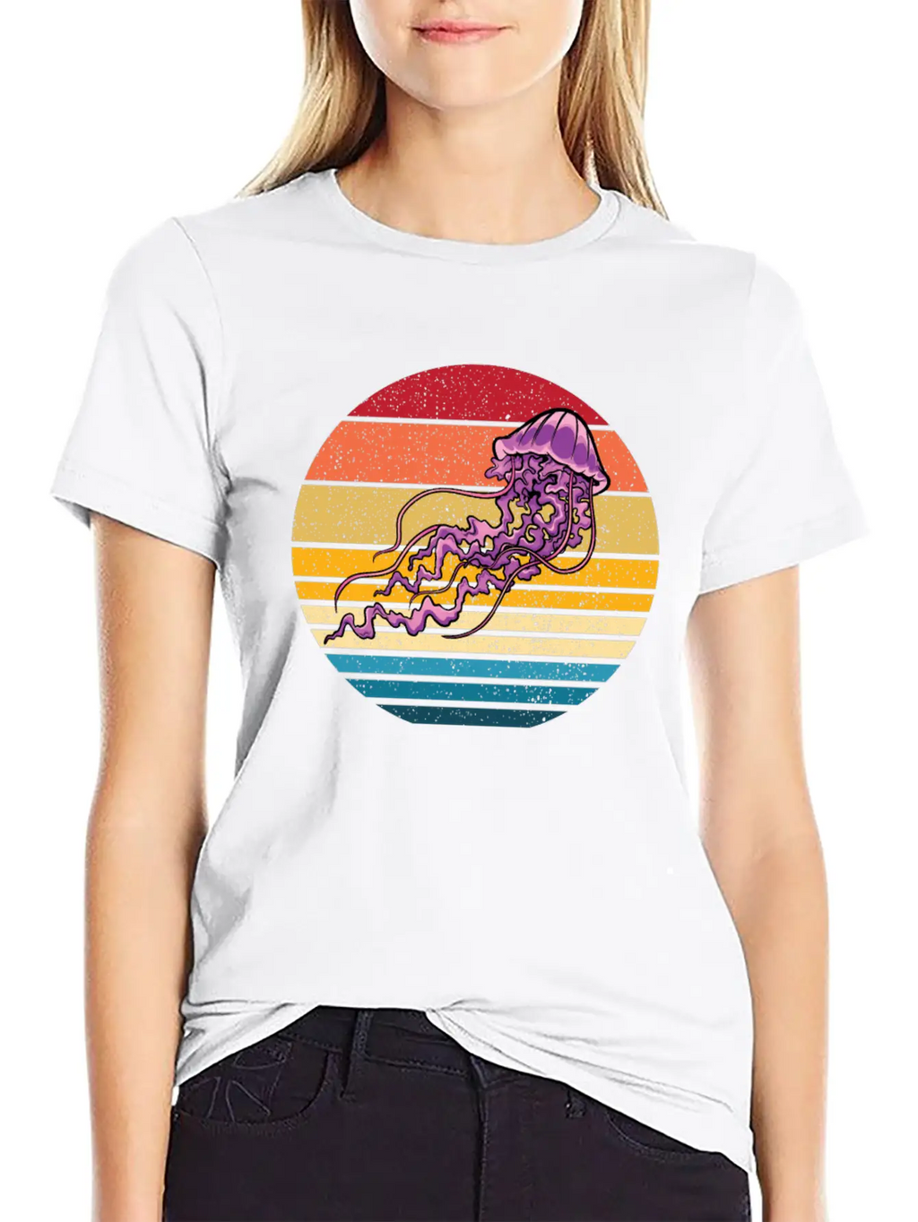 Fire Jellyfish Stylish Everyday T-Shirt – Unisex Basic Cotton Tee